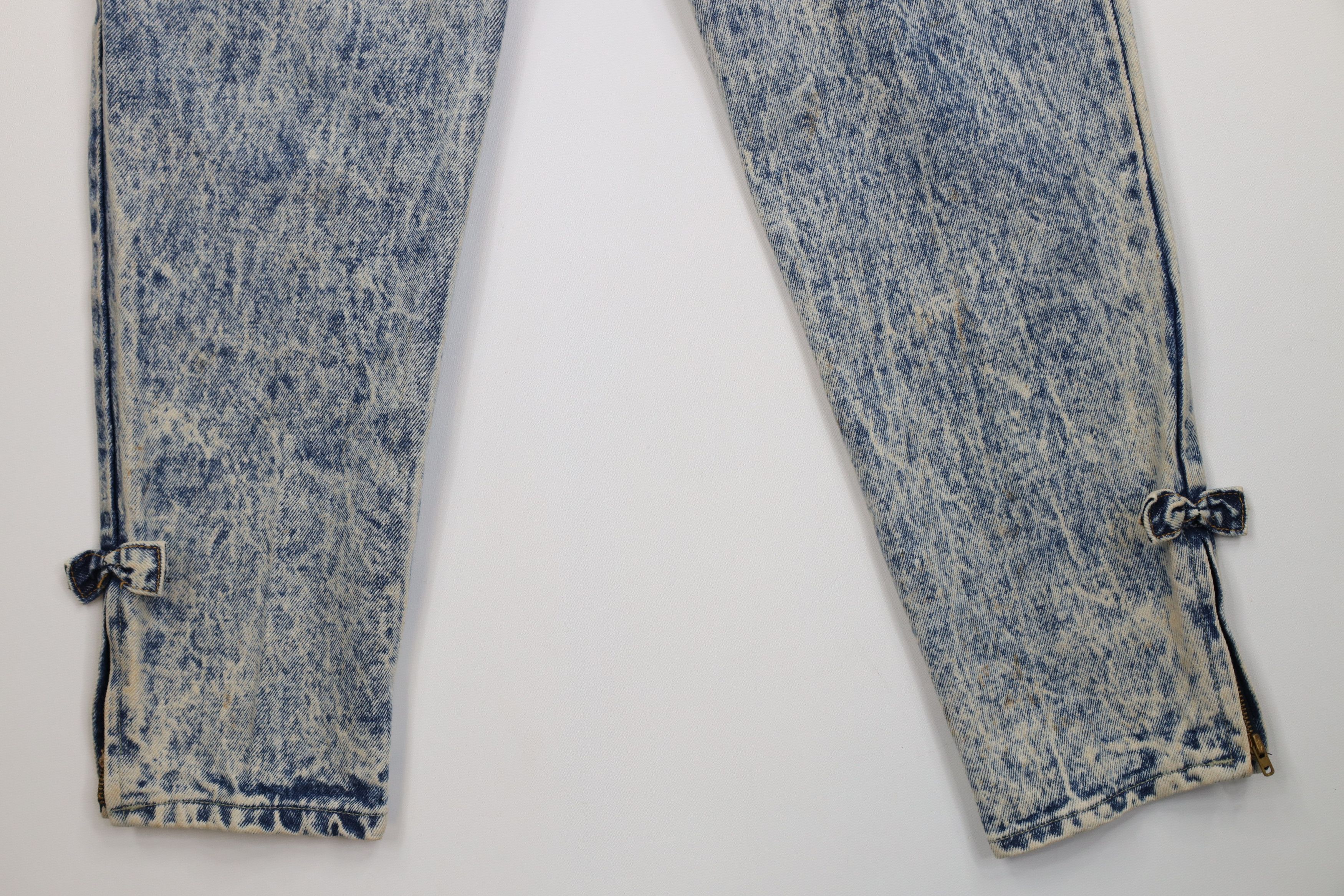 Vintage Deadstock Vintage 80s 90s Streetwear Tie Tapered Leg Jeans Size 34" / US 12 / IT 48 - 4 Thumbnail