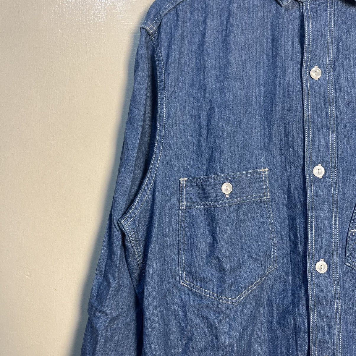 Vintage The Union Special Overalls Co. Engineer Button Up LS Shirt Size US L / EU 52-54 / 3 - 4 Thumbnail