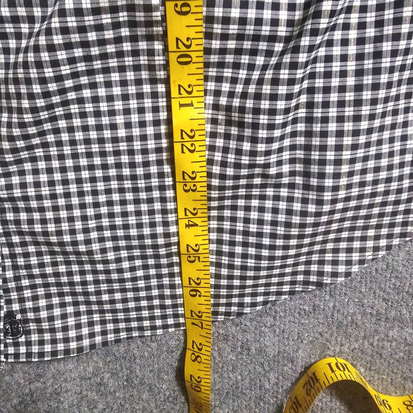 Talbots Talbots Shirt Women 14W Black White Plaid Button Long Sleeve Career Casual Shirt Size XL / US 12-14 / IT 48-50 - 7 Thumbnail