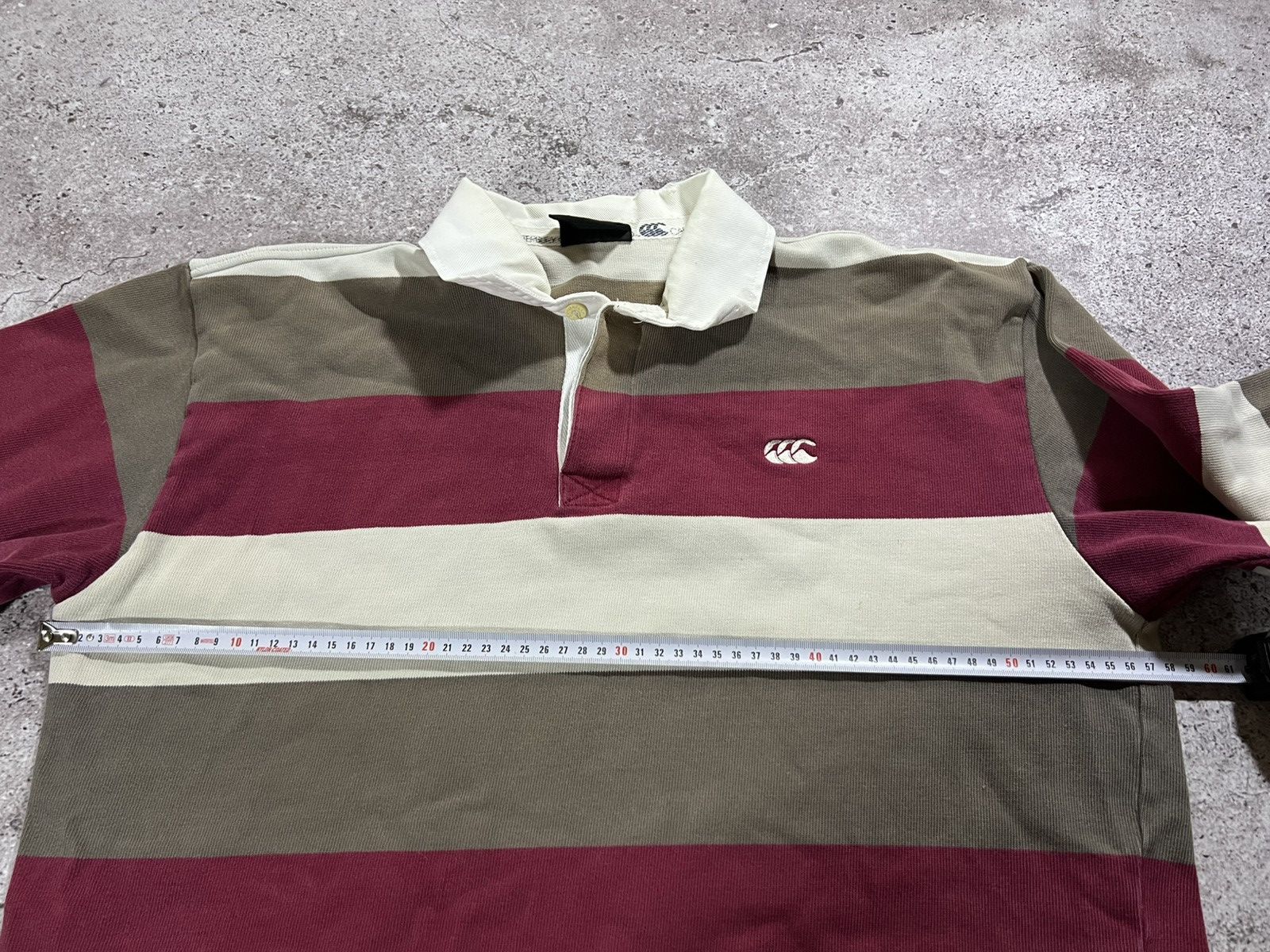 Canterbury of New Zealand Vintage Canterbury Rugby Shirt Distressed Striped Jersey Size US L / EU 52-54 / 3 - 12 Thumbnail