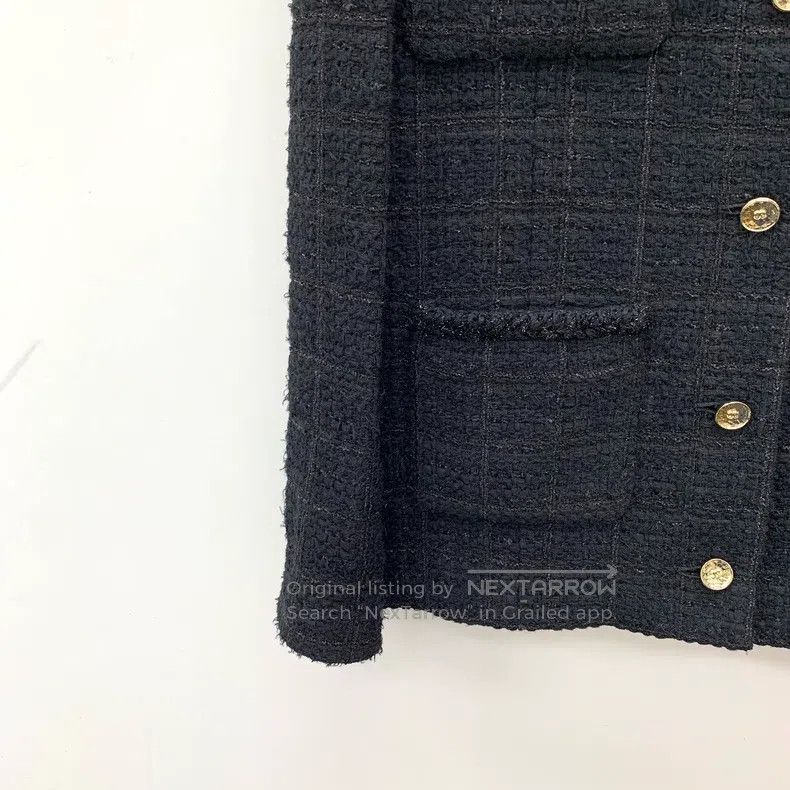 Chanel Chanel 25B black cotton hooded single-breasted long-sleeve Size M / US 6-8 / IT 42-44 - 4 Thumbnail