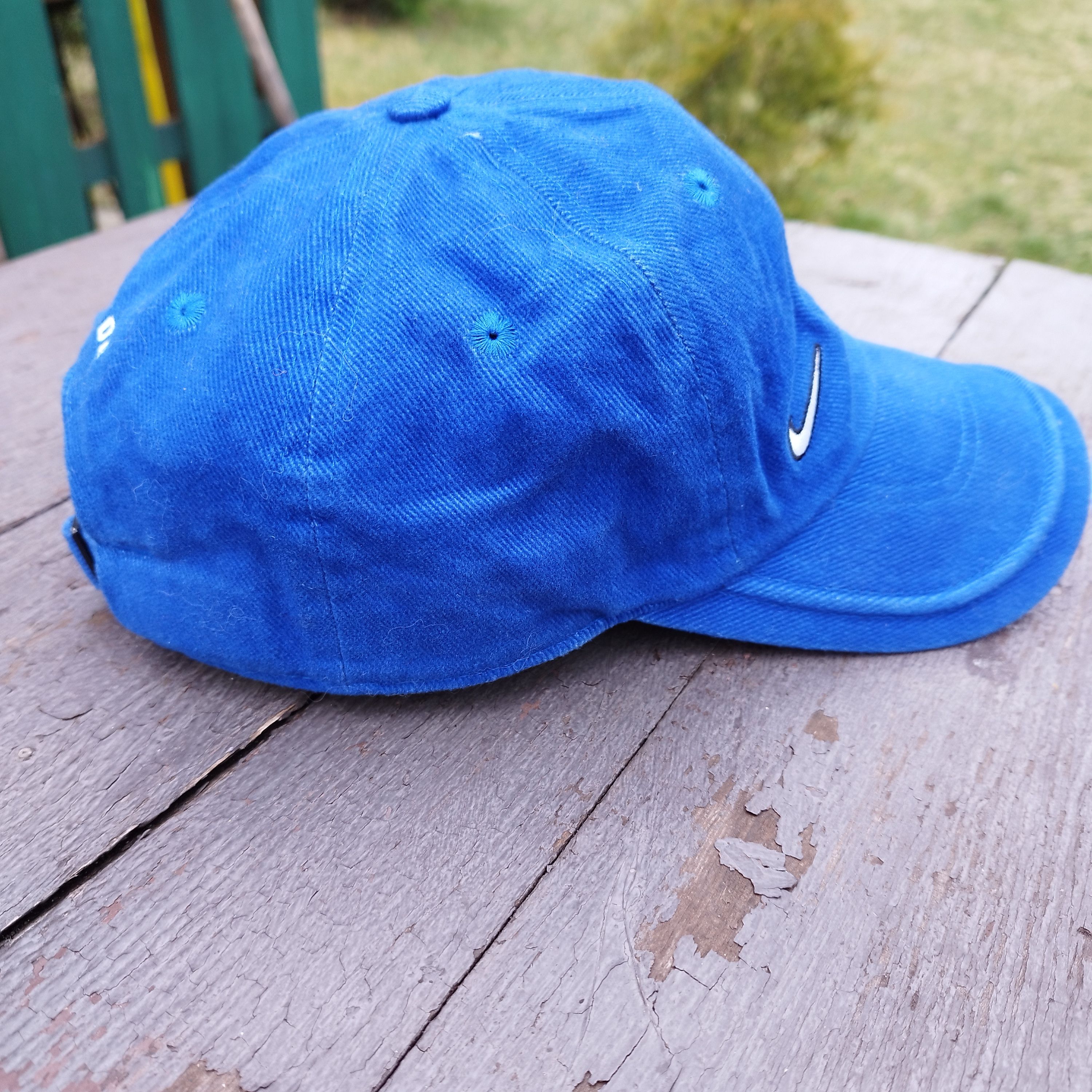 Nike Vintage Nike Ronaldo Swoosh Cap - Blue/White - One Size Size ONE SIZE - 4 Thumbnail