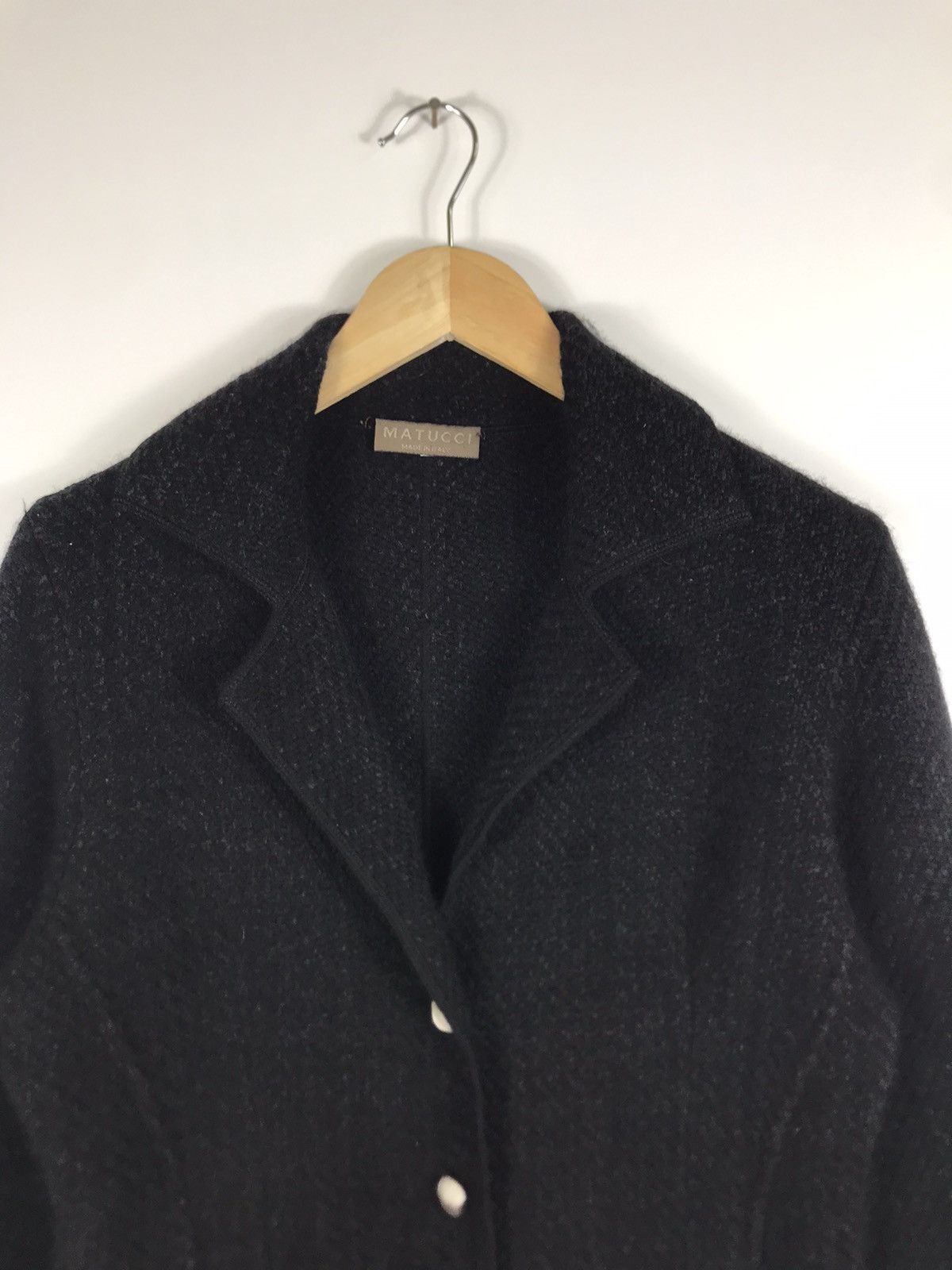 Designer × Vintage ⚡️Vintage Matucci Italy Wool Button Coat Jacket Size S / US 4 / IT 40 - 4 Thumbnail