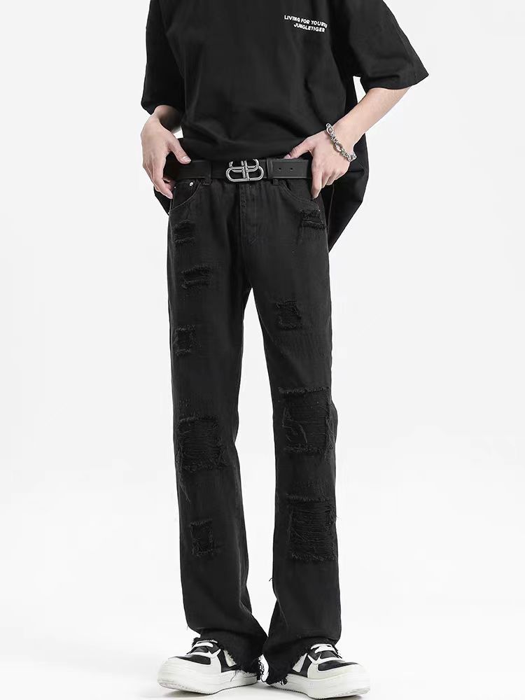 image of Black High Street Vintage Loose Jeans, Men's (Size 31)