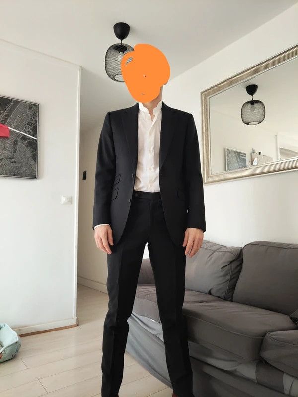 HUSBANDS Husbands Gray Anthracite Costume Size 48S - 3 Thumbnail