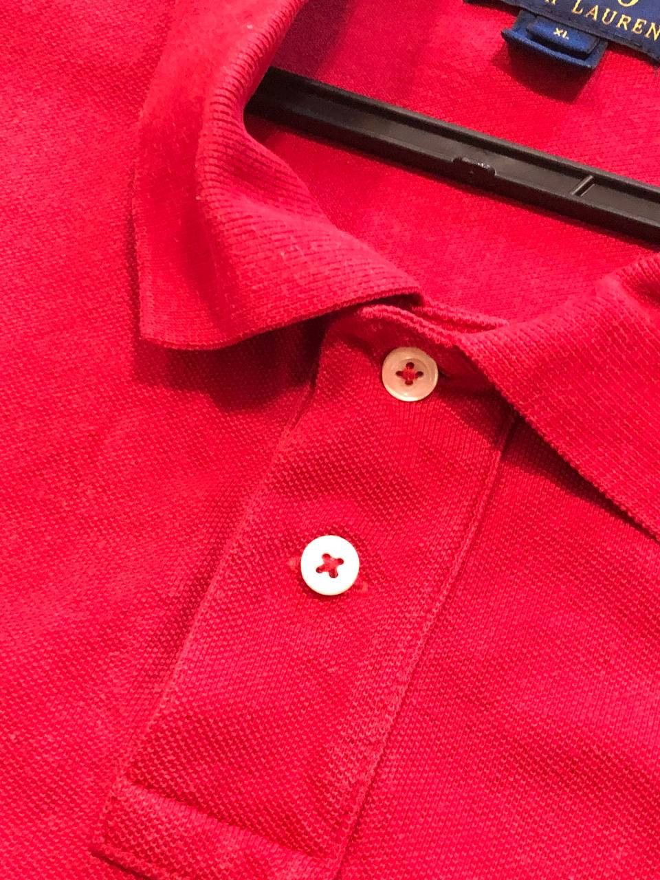 Polo Ralph Lauren Vintage red Polo Ralph Lauren logo T-Shirt crazy Y2K Size US XL / EU 56 / 4 - 8 Thumbnail