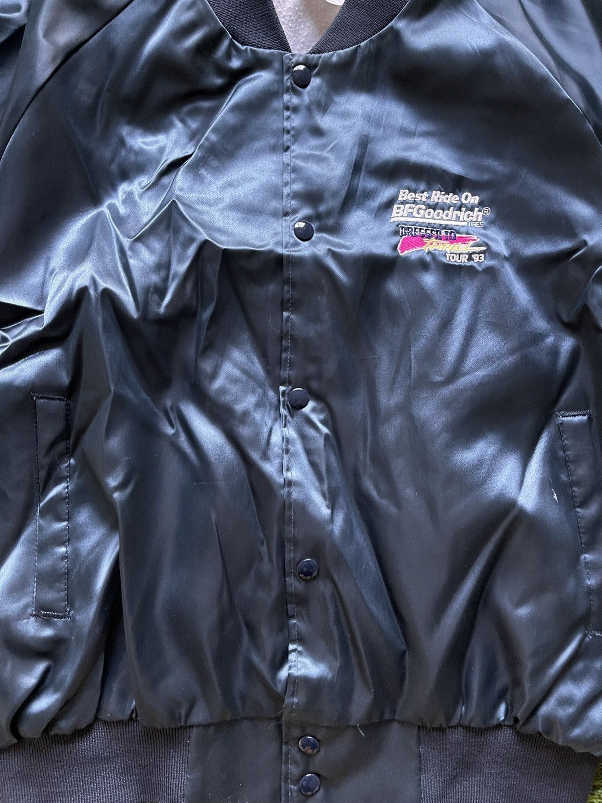 Auburn Sportswear Vintage 90s BFGoodrich Bomber Jacket Made In USA Size US XL / EU 56 / 4 - 2 Thumbnail