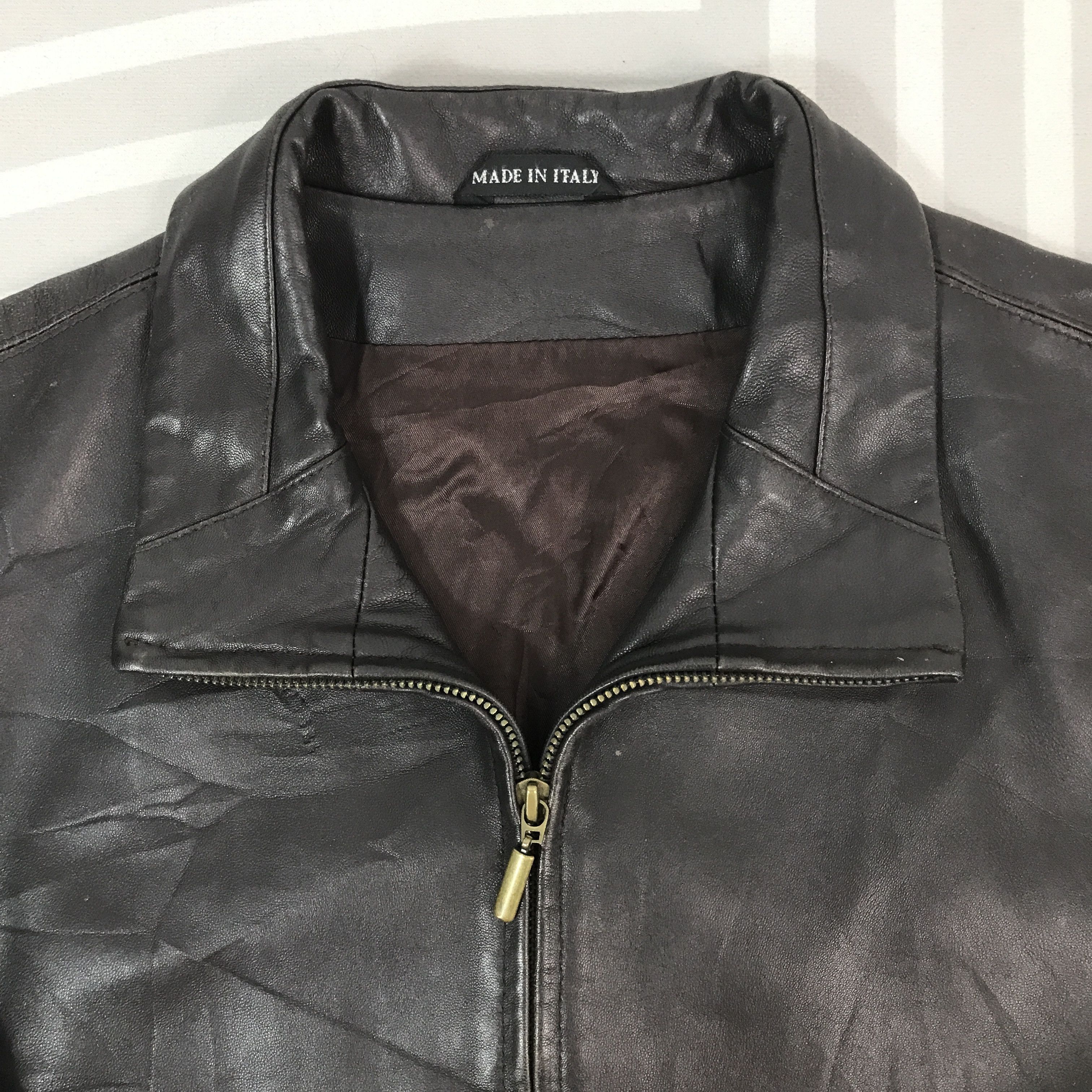Leather Vintage Pierotucci Leather Jacket Size US L / EU 52-54 / 3 - 8 Thumbnail