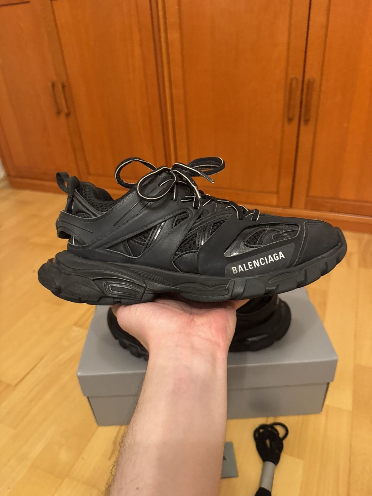 Balenciaga Balenciaga Track Triple Black Size US 7 / EU 40 - 3 Thumbnail