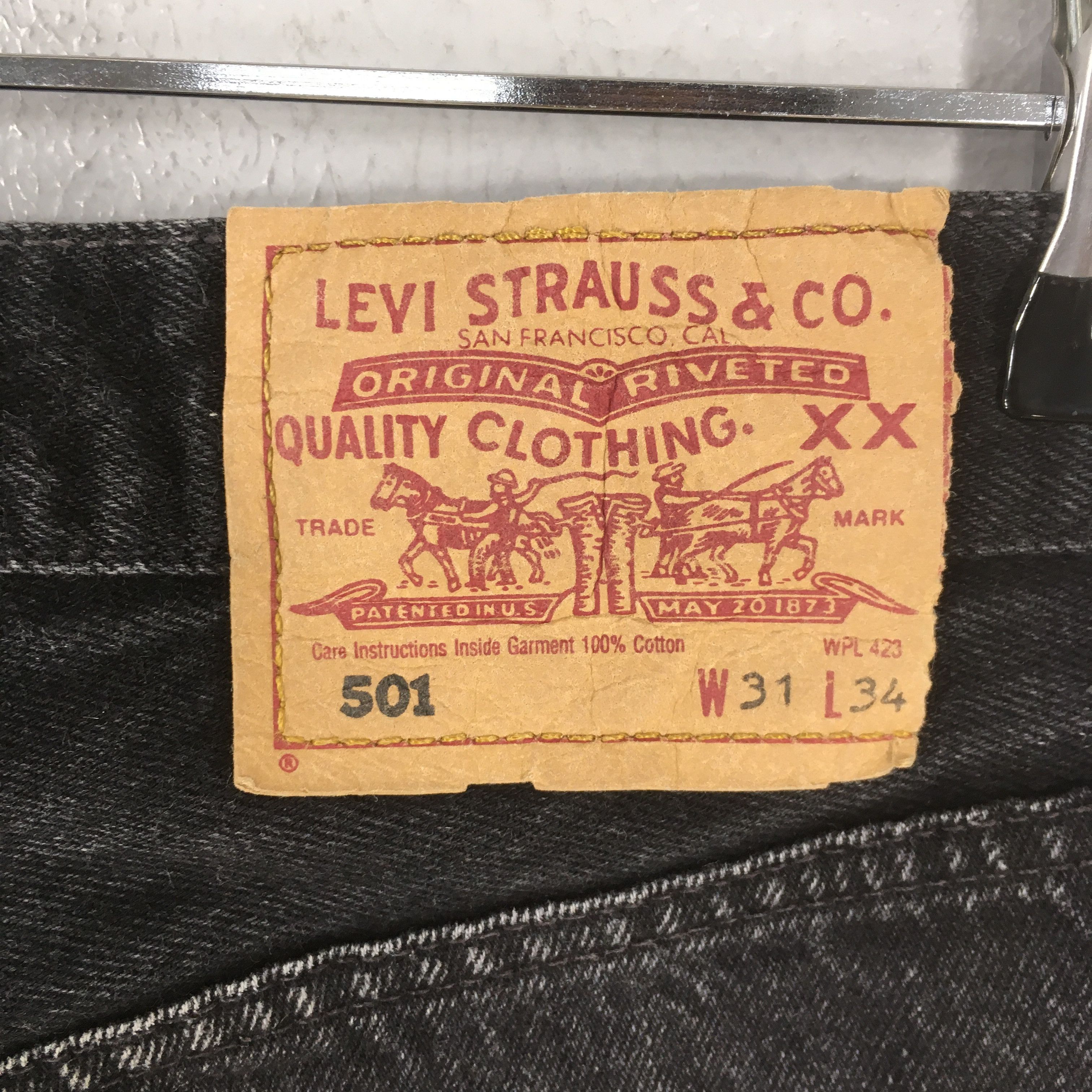 Levi's Size 28x32 Vintage 90s Levi's 501 Distressed Jeans S325 Size US 28 / EU 44 - 9 Thumbnail