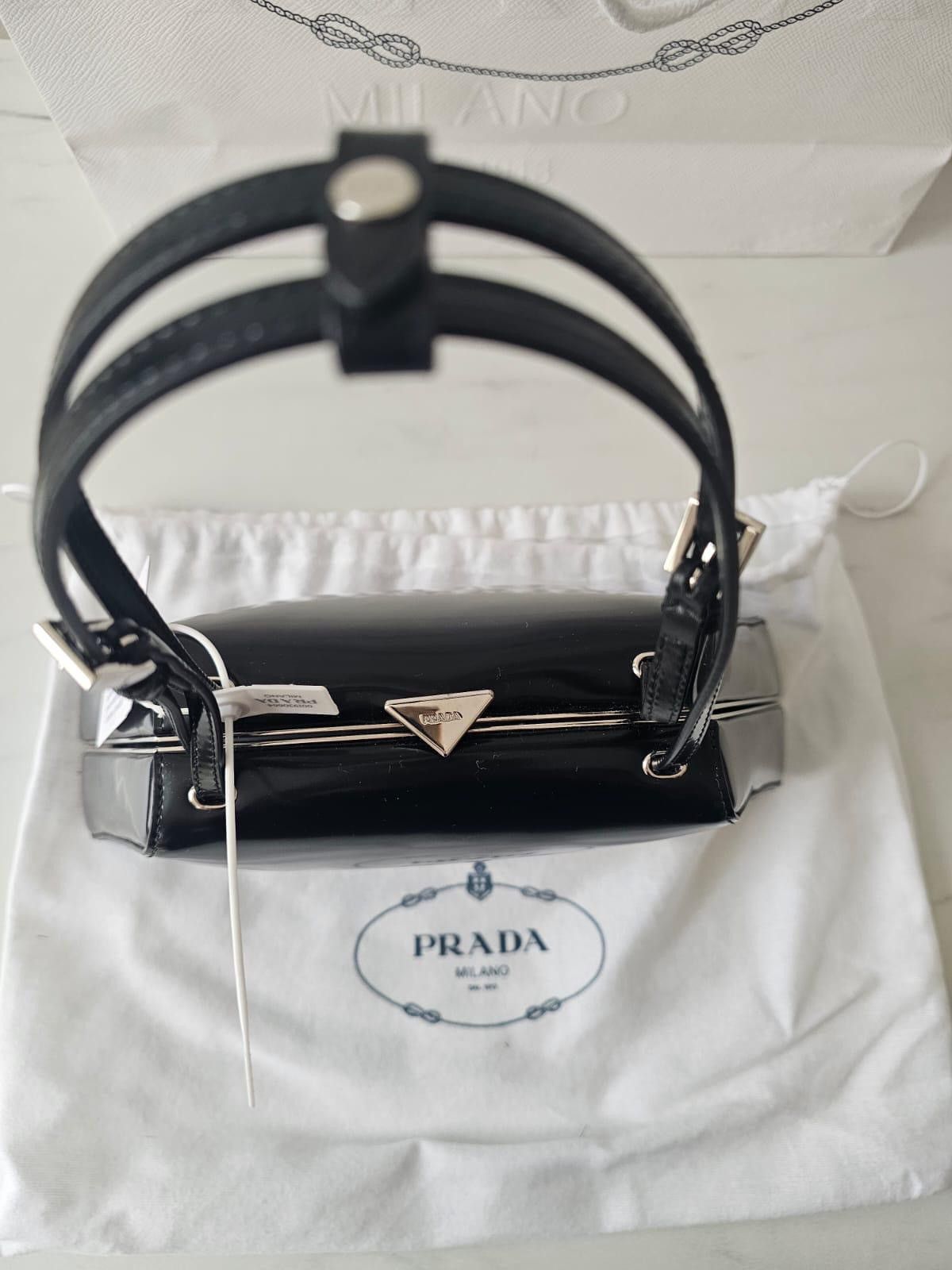 Prada Prada Borsa Cerniera in pelle black leather handbag Size ONE SIZE - 2 Thumbnail