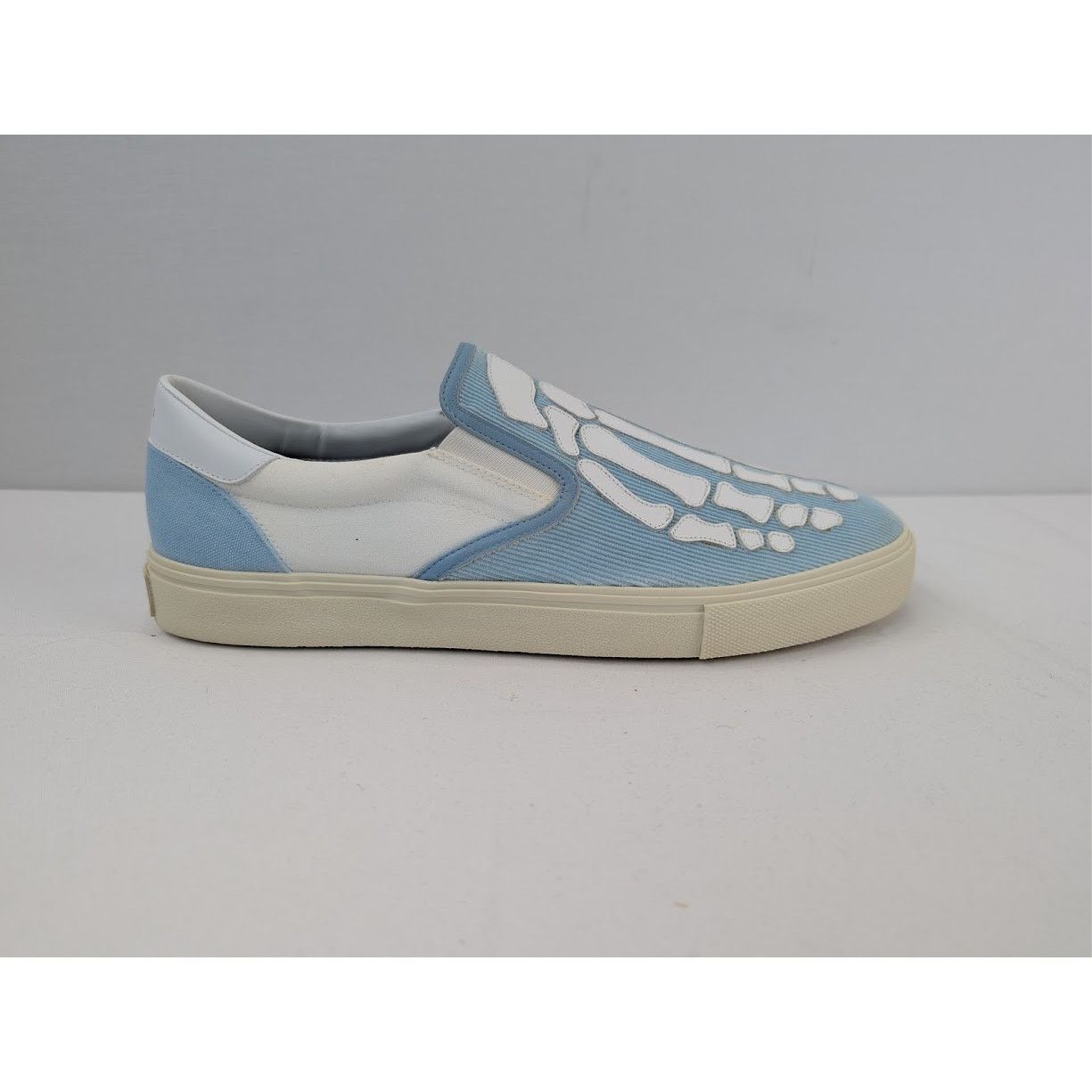 Amiri o1rshd1 Corduroy Skel Toe Slip On in Light Blue/White Size US 13 / EU 46 - 4 Thumbnail