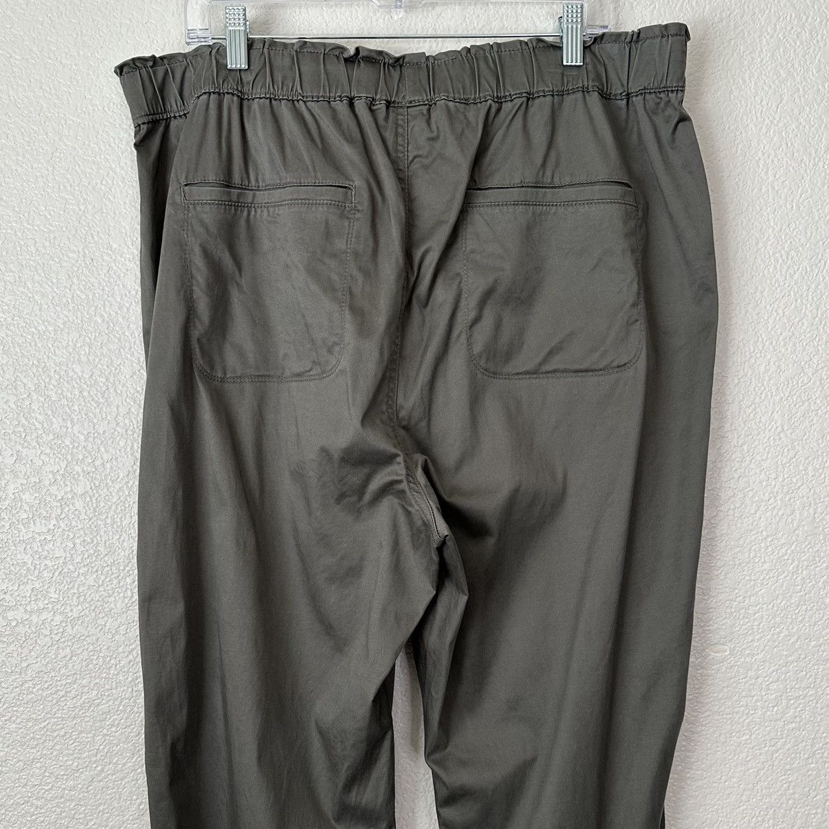 Other Knox Rose Gray Lyocell Cotton Blend Elasticized Jogger Pants Size 38" / US 16 / IT 52 - 6 Thumbnail