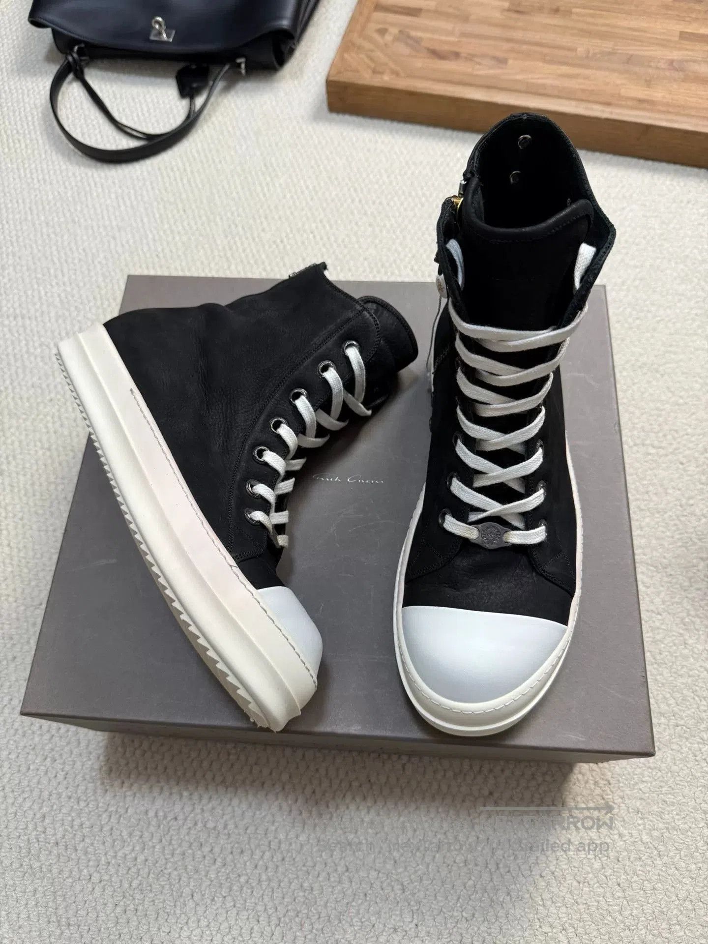 Rick Owens Chrome Hearts Rick Owens Distressed Sheepskin Converse. Size US 9 / EU 42 - 4 Thumbnail