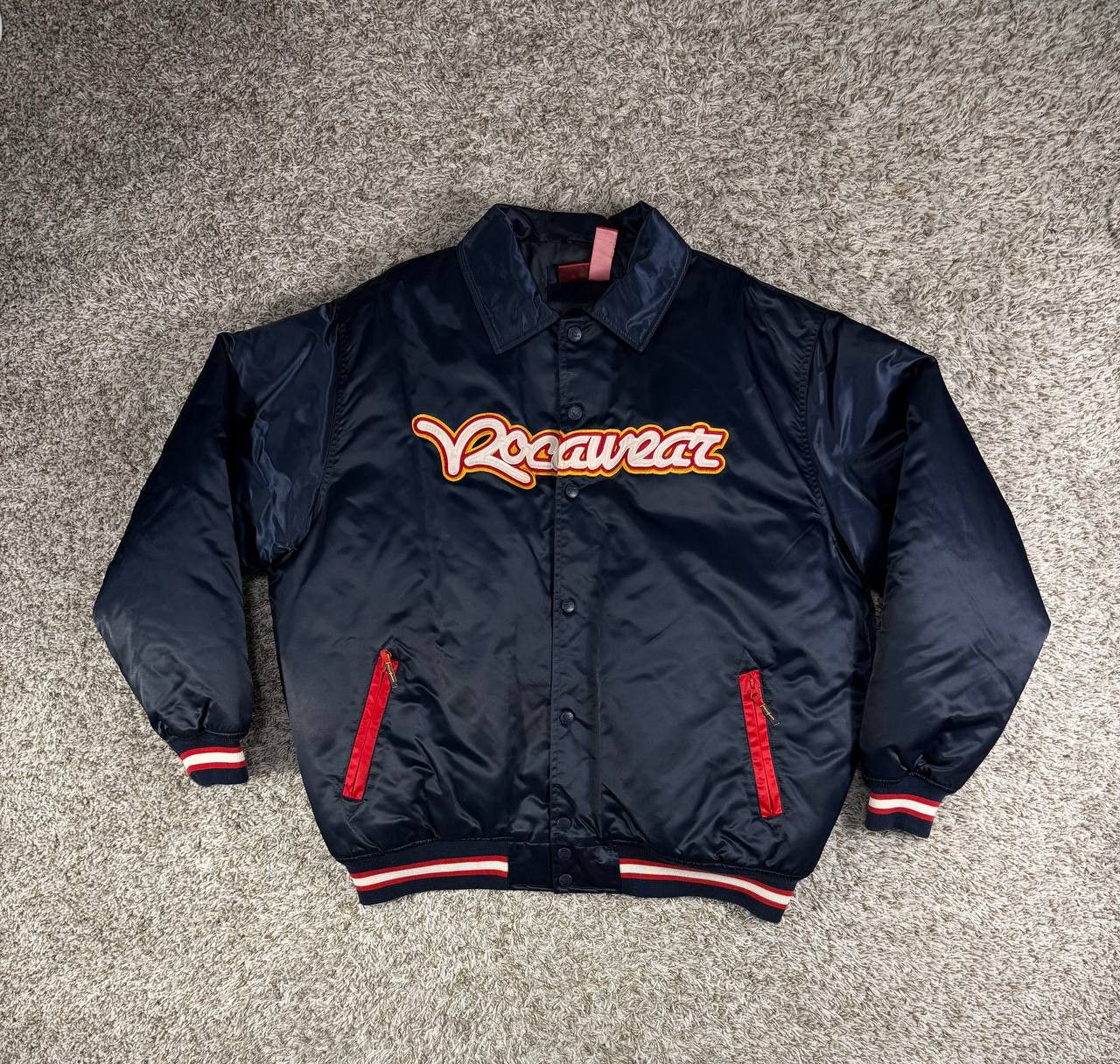 Rocawear Rocawear Vintage Y2K Bomber Jacket Big Logo Hip Hop Size US XXL / EU 58 / 5 - 1 Thumbnail