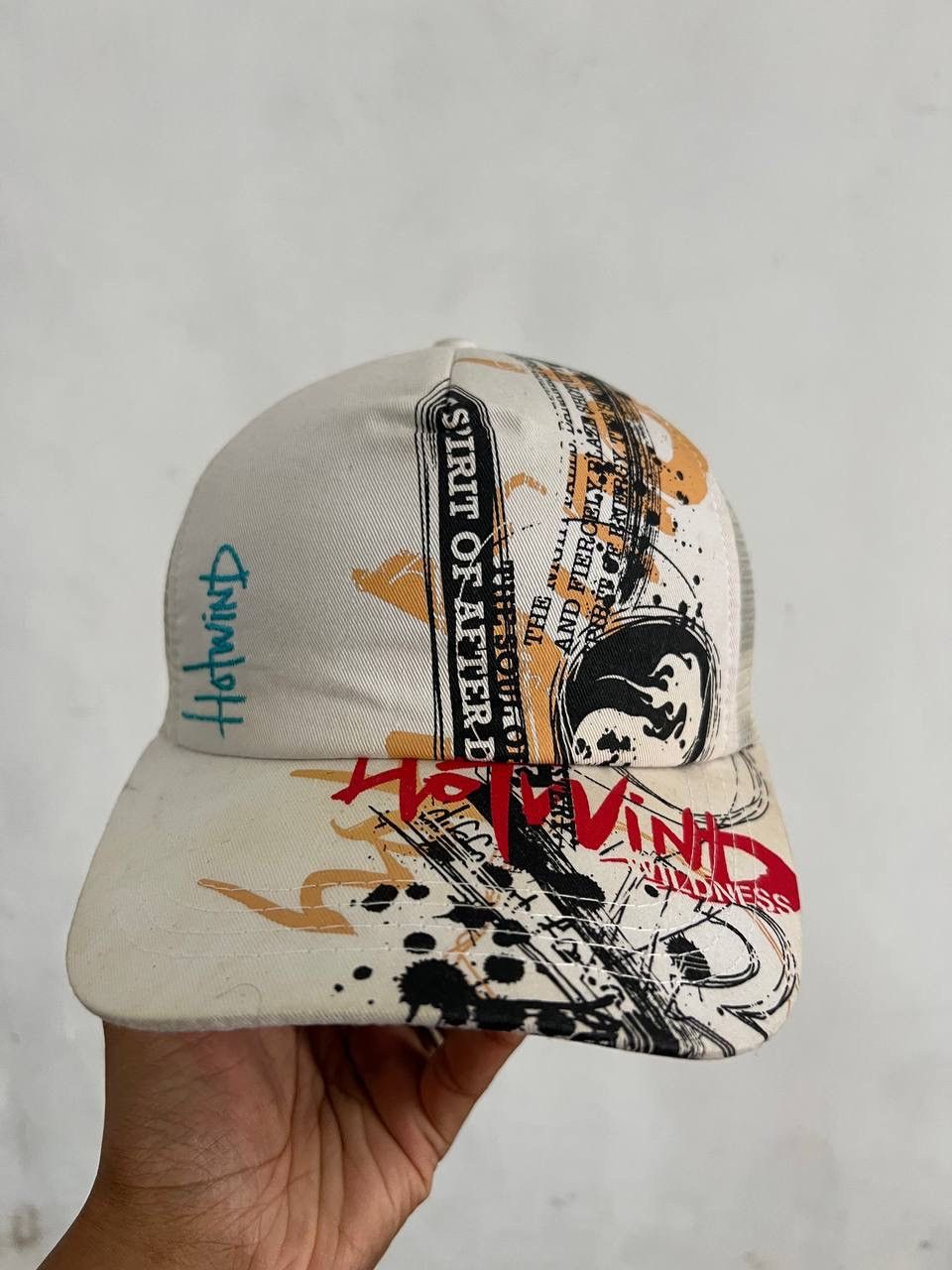 Hat Club Hotwind Wildness Avant Garde Trucker Hat Size ONE SIZE - 7 Thumbnail