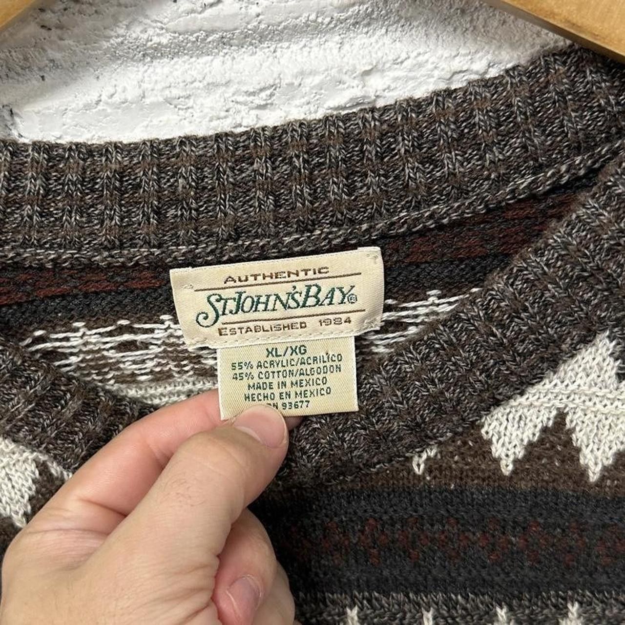 St. Johns Bay Vintage St. John’s Bay Aztec Brown Fall Sweater XL Size US XL / EU 56 / 4 - 4 Thumbnail