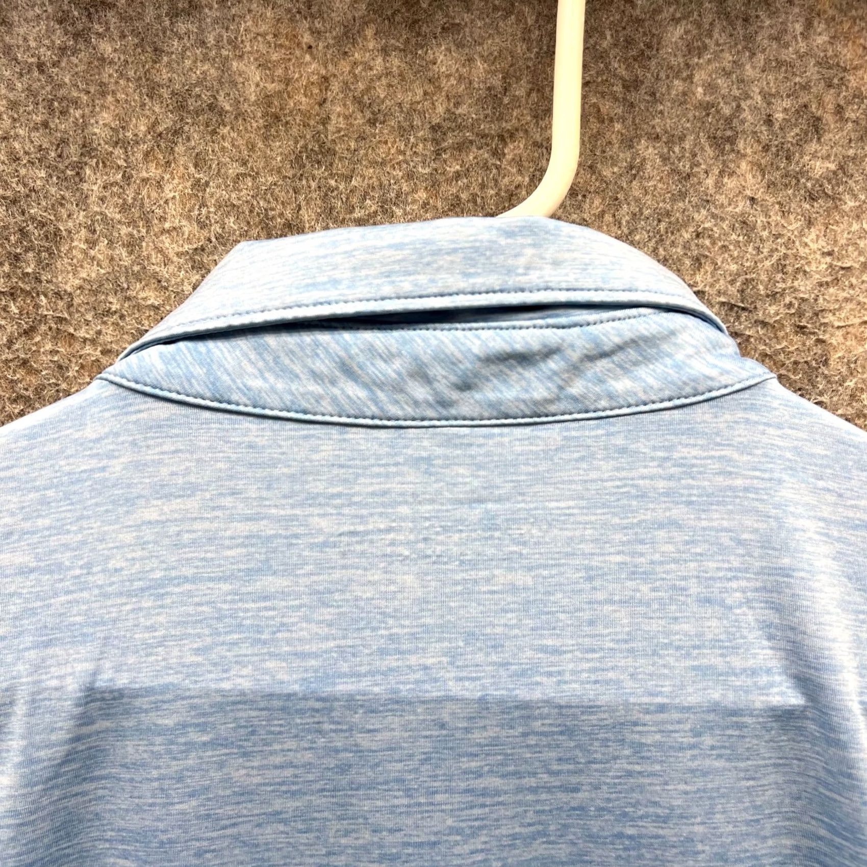 Vineyard Vines VINEYARD VINES Polo Shirt Men Large Blue Polyester Knit Polo Shirt Men Large Blue Cotton Polyester Preppy Logo Short Sleeve Size 42R - 7 Thumbnail