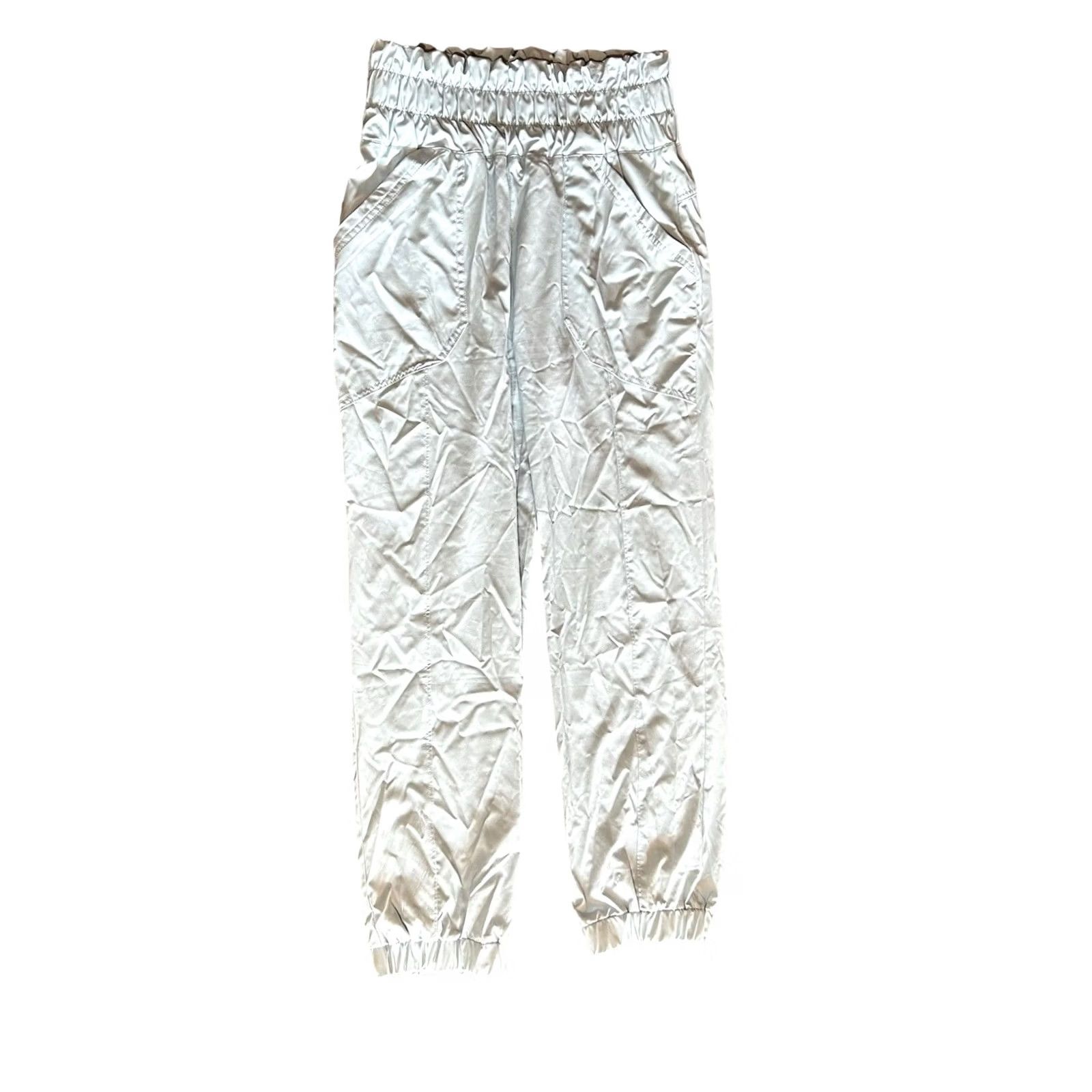 Vintage Love Tree Pants Joggers Pockets Drawstring Chambray Tencel Blue Large Women's Size 36" / US 14 / IT 50 - 4 Thumbnail