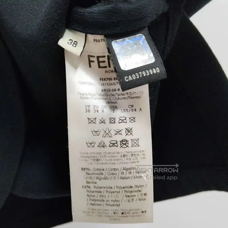 Fendi Fendi Short Sleeve Black T-Shirt for Women . Size M / US 6-8 / IT 42-44 - 4 Thumbnail