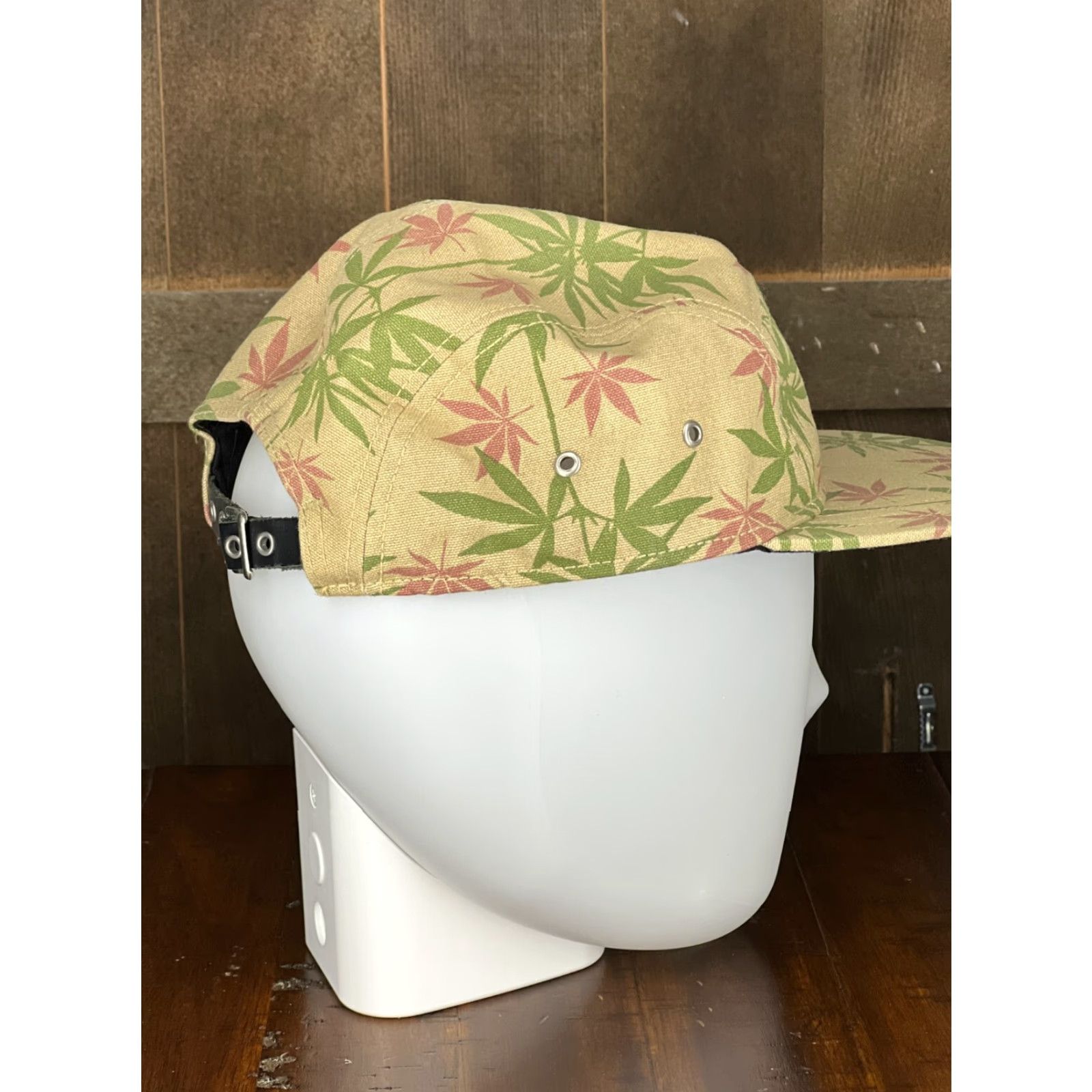 IDEA No Bad Ideas Hat Cap Strap Back Adult Beige Panel Marijuana Leaf Stash Pocket A Size ONE SIZE - 5 Thumbnail