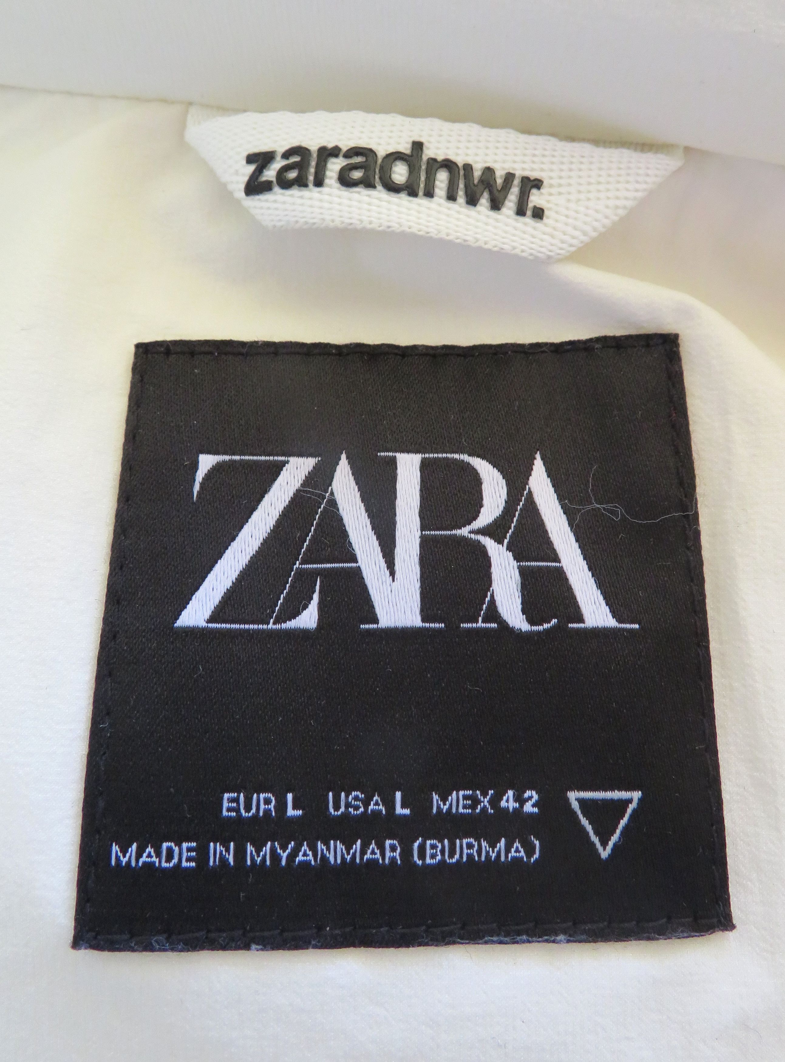 Zara New ZARA DNWR Cream Funnel Puffer Jacket Women Sz L Size L / US 10 / IT 46 - 10 Thumbnail