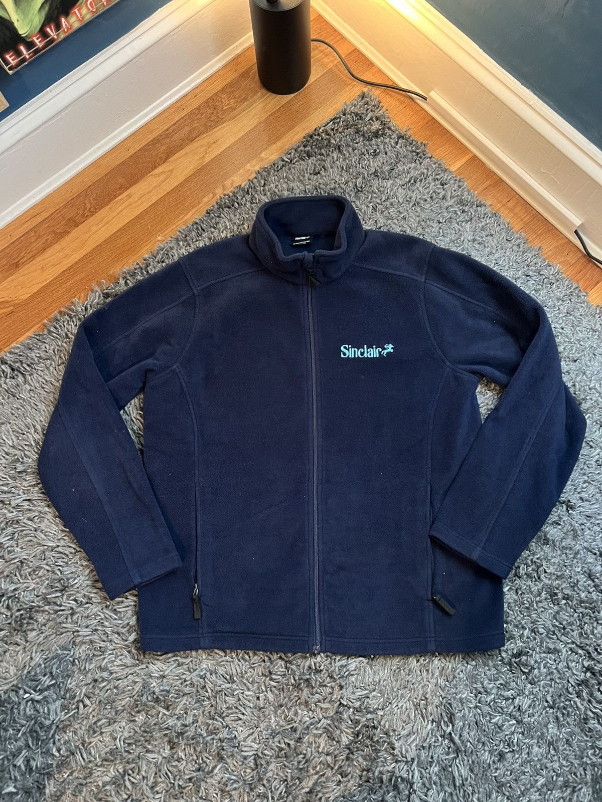 Sinclair Global Sinclair Navy Blue Fleece Zip Up Size L Size US L / EU 52-54 / 3 - 1 Thumbnail