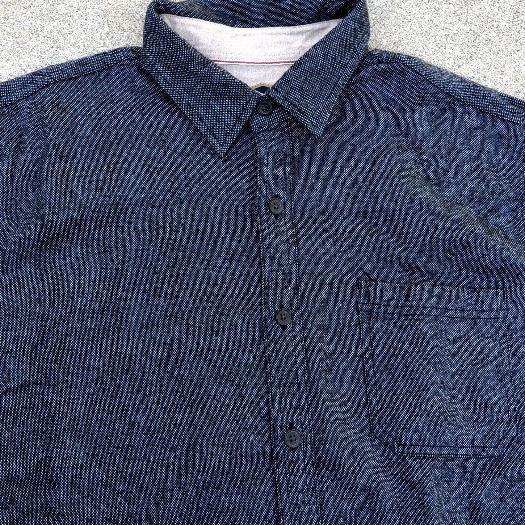 Vintage FREEDOM FOUNDRY Heavy Denim Button Down Shirt LG Men's Blue Long Sleeve Top Size US L / EU 52-54 / 3 - 2 Thumbnail