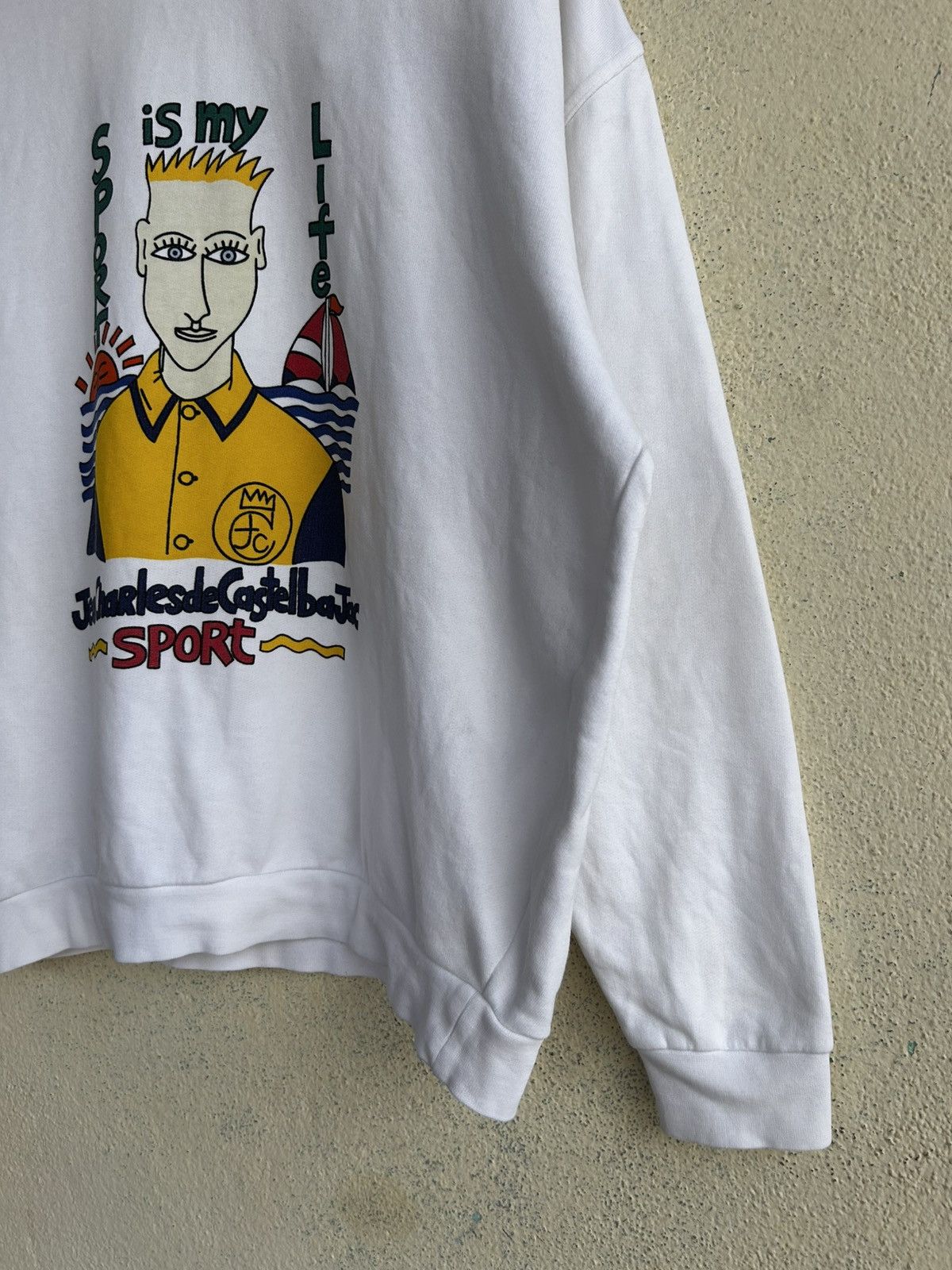 Jean Charles De Castelbajac Sport Is My Life Sweatshirt Size US L / EU 52-54 / 3 - 6 Thumbnail
