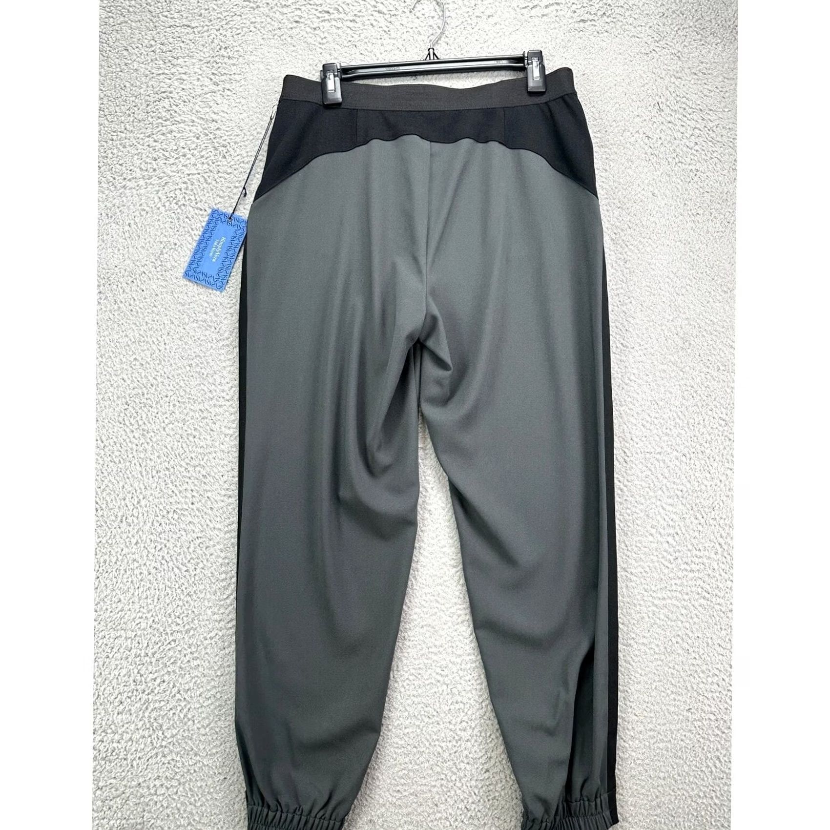 Vintage Simply Vera Wang Jogger Pants Womens Medium Grey Pull On Lightweight Stretch NEW Size 32" / US 10 / IT 46 - 4 Thumbnail