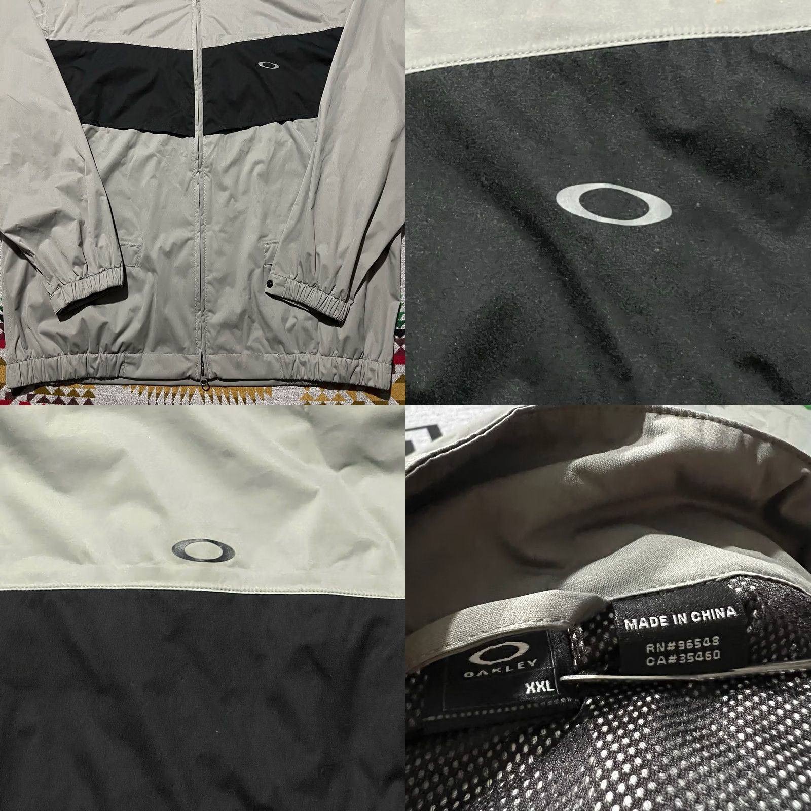 Oakley VINTAGE Oakley Jacket Mens 2XL Gray Full Zip Vented Y2K R1 Size US XXL / EU 58 / 5 - 8 Thumbnail