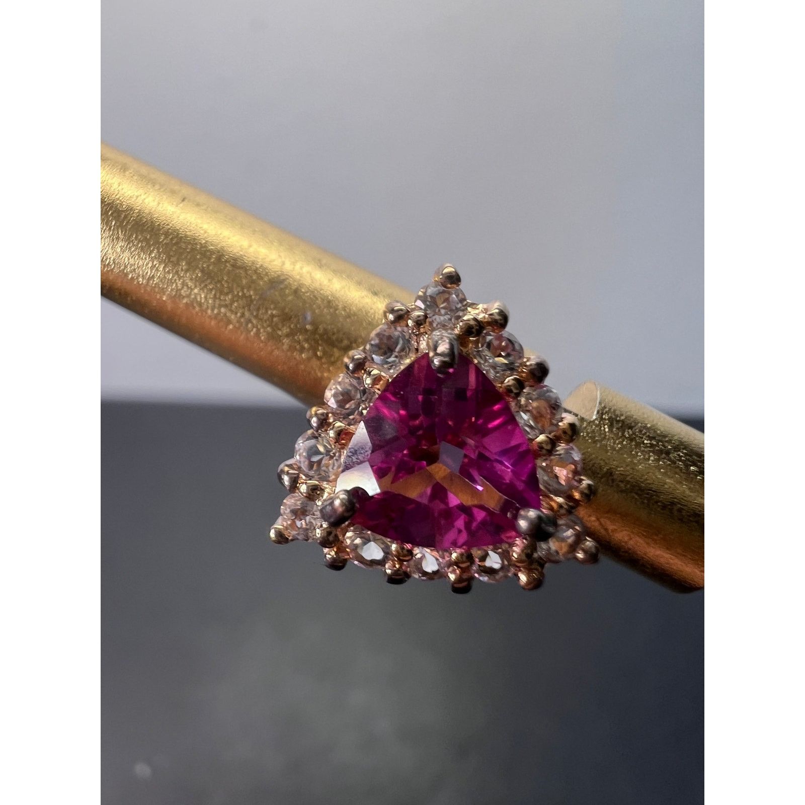 Other Pink topaz zircon stud earrings in rose gold over sterling Size ONE SIZE - 8 Thumbnail