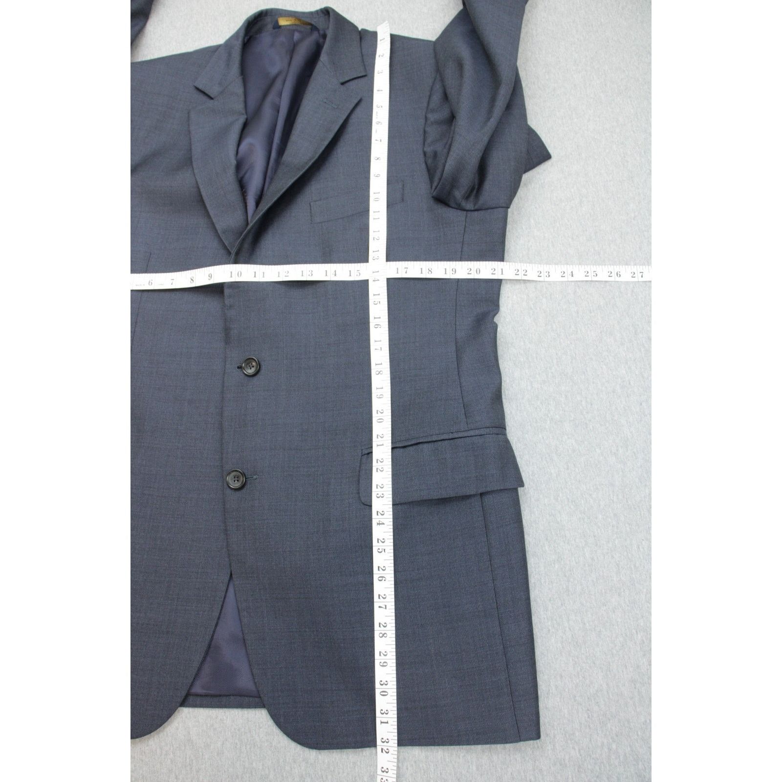 Brooks Brothers Brooks Brothers Blazer Mens 42L Blue Fitzgerald 100% Wool Size 42L - 11 Thumbnail