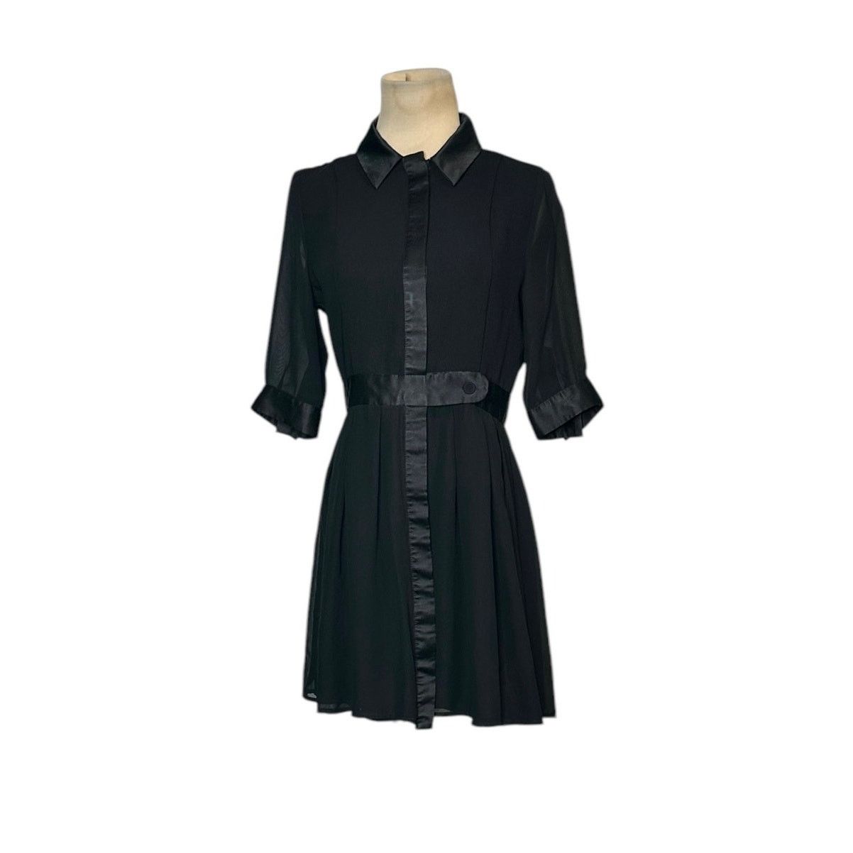Jonathan Saunders Jonathan Saunders chiffon and satin mini shirt dress size 7 Size M / US 6-8 / IT 42-44 - 19 Thumbnail