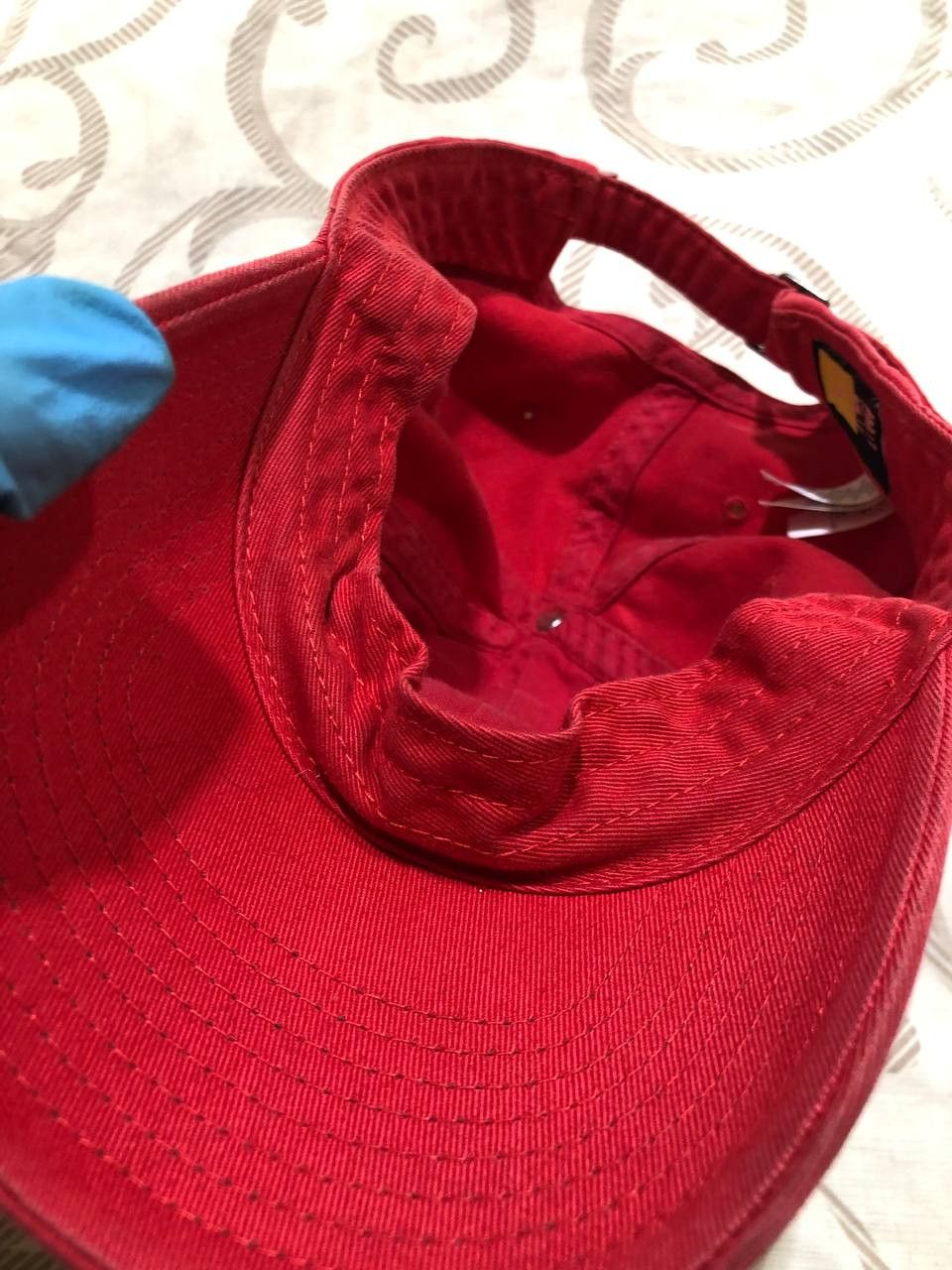 Nike Nike Mini Swoosh Embroidered Pink Washed Dad Cap Hat Size ONE SIZE - 15 Thumbnail