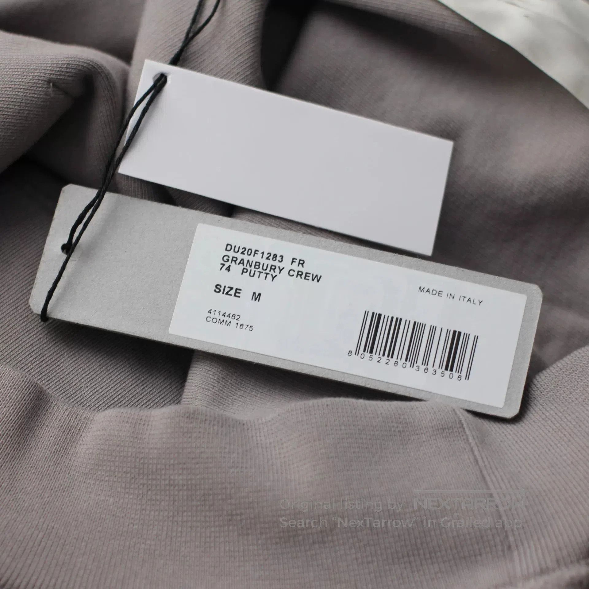 Rick Owens Rick Owens Reversible Sweatshirt in Gray. Size US S / EU 44-46 / 1 - 7 Thumbnail