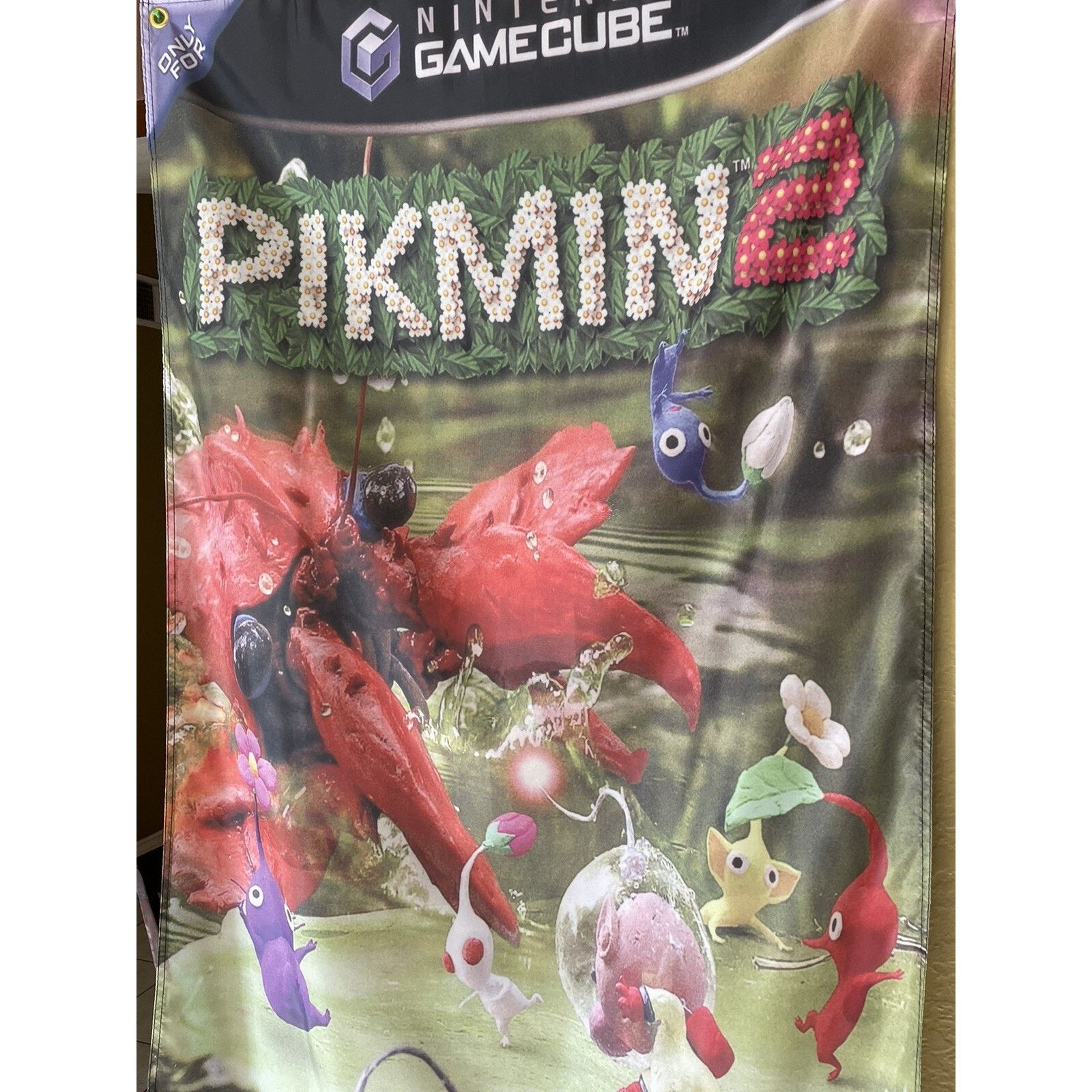 Nintendo Nintendo GameCube Pikmin 2 5' Flag Poster Banner 2004 Size ONE SIZE - 2 Thumbnail