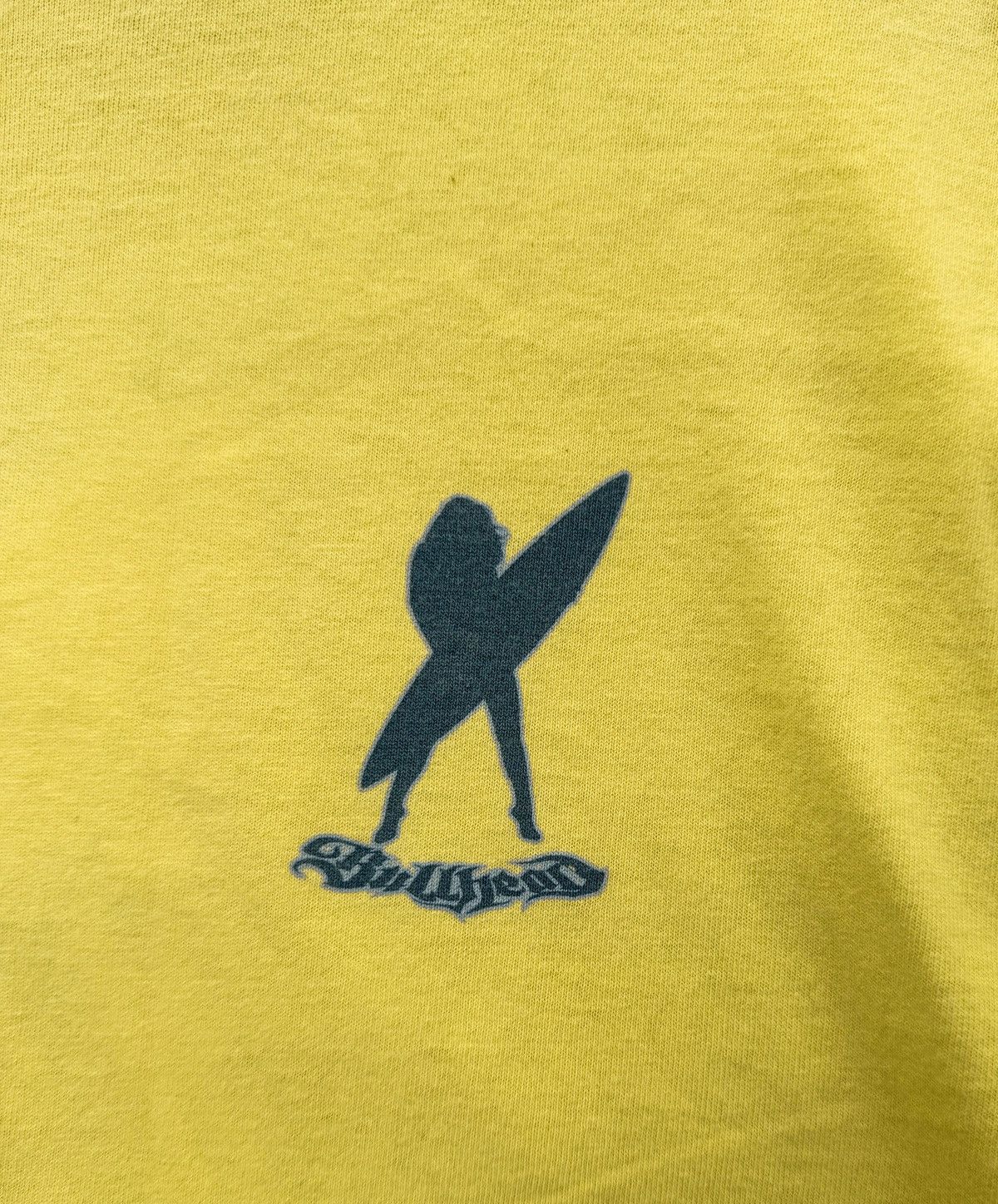 Bullhead Denim Co. Vintage Y2K Bullhead Surf T-Shirt Men’s XL Yellow Cropped Size US XL / EU 56 / 4 - 3 Thumbnail