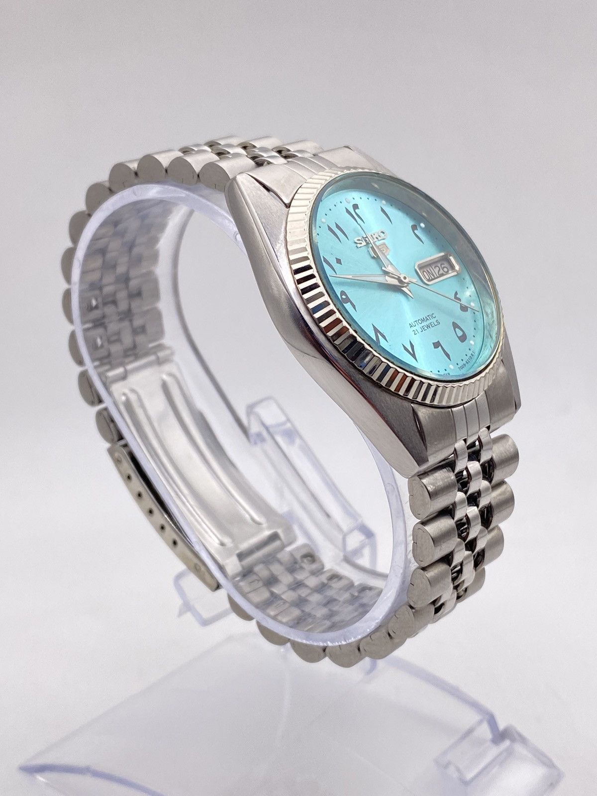 Seiko Seiko 5 Automatic 7009 Fluted Bezel Men’s Wristwatch Size 36 - 3 Thumbnail