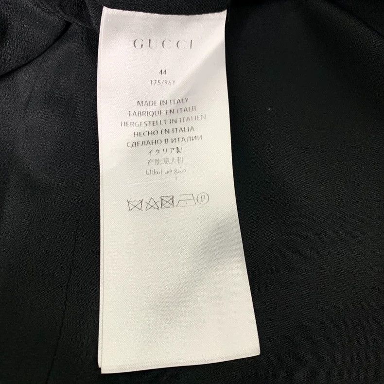 Gucci Gucci Black double-breasted cotton medium and long small fr Size US S / EU 44-46 / 1 - 7 Thumbnail