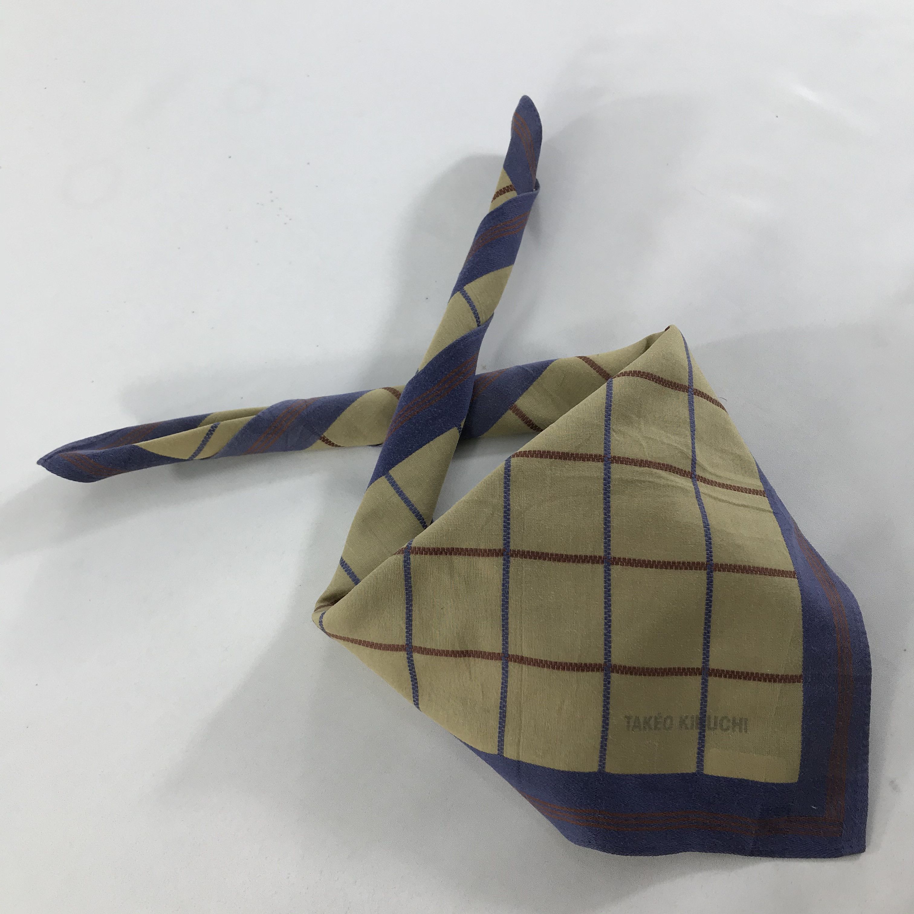Takeo Kikuchi × Vintage Takeo Kikuchi Bandana / Handkerchief / Neckerchief - S1605 Size ONE SIZE - 4 Thumbnail