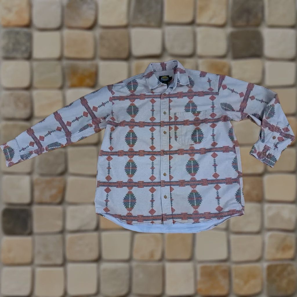 Vintage Cabela'S Vintage Aztec Southwestern Print Full Button Shirt - Large Size Size US L / EU 52-54 / 3 - 1 Thumbnail