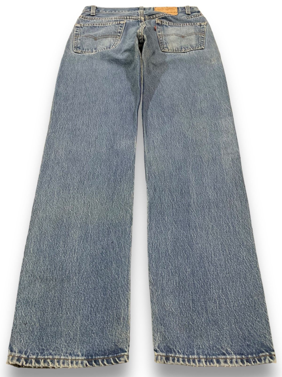 Levi's Vintage 90s Levis 501 Button Fly Faded Jeans Made in USA Size US 30 / EU 46 - 2 Thumbnail