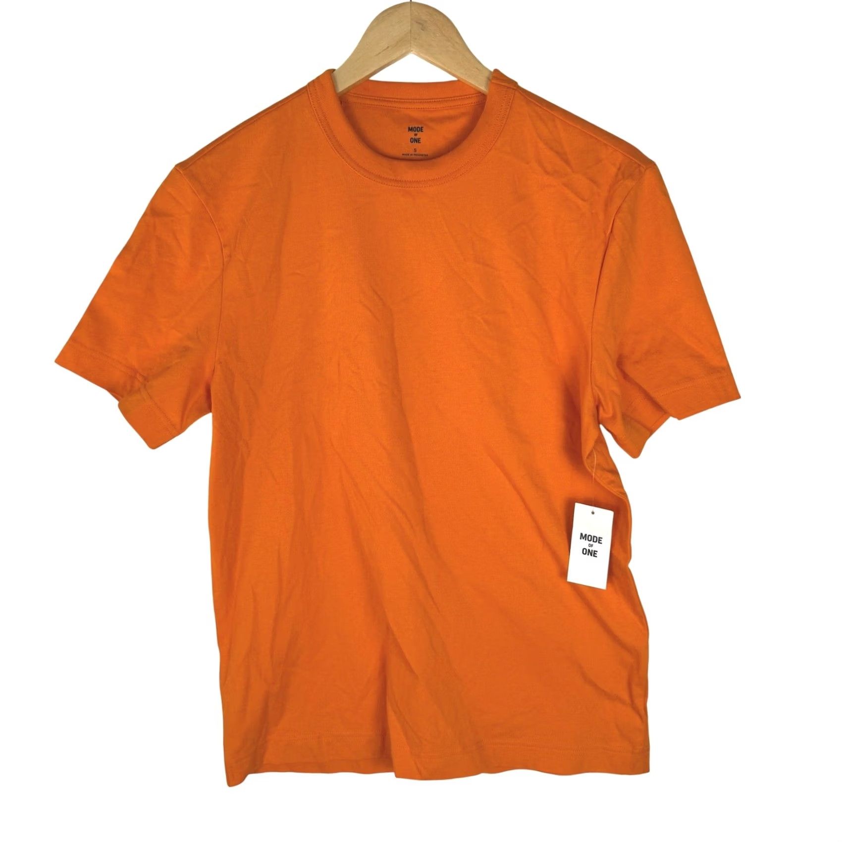 Vintage Mode of One Mens EVRYDAY T TABLE T-Shirt Voltage Orange Small Cotton Crew Neck Short Sleeve Basic 100187076MN Size US S / EU 44-46 / 1 - 2 Thumbnail