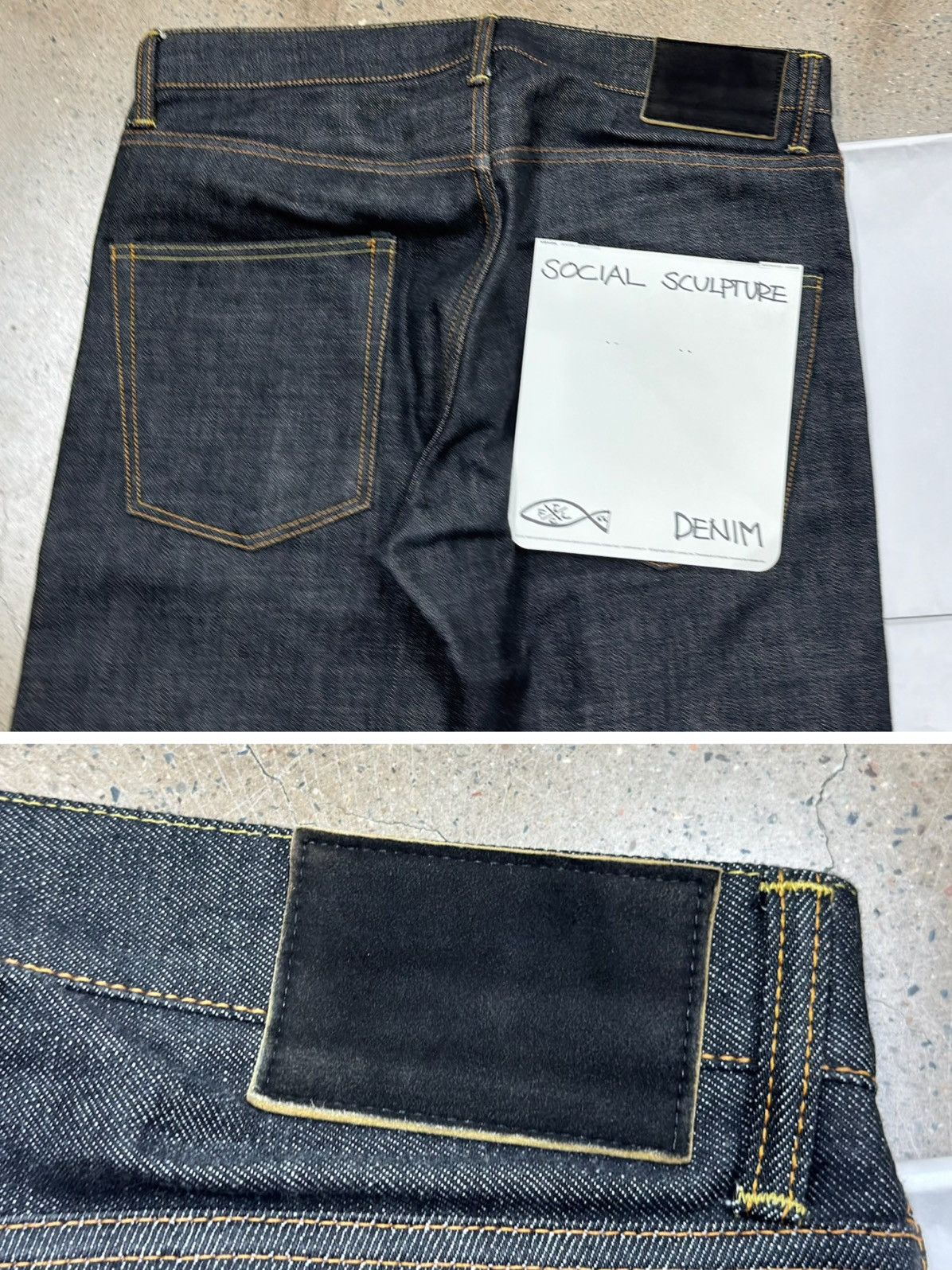 Visvim Visvim Social Sculpture 01.2 01 Slim BLK Unwashed W32L30 Size US 32 / EU 48 - 6 Thumbnail