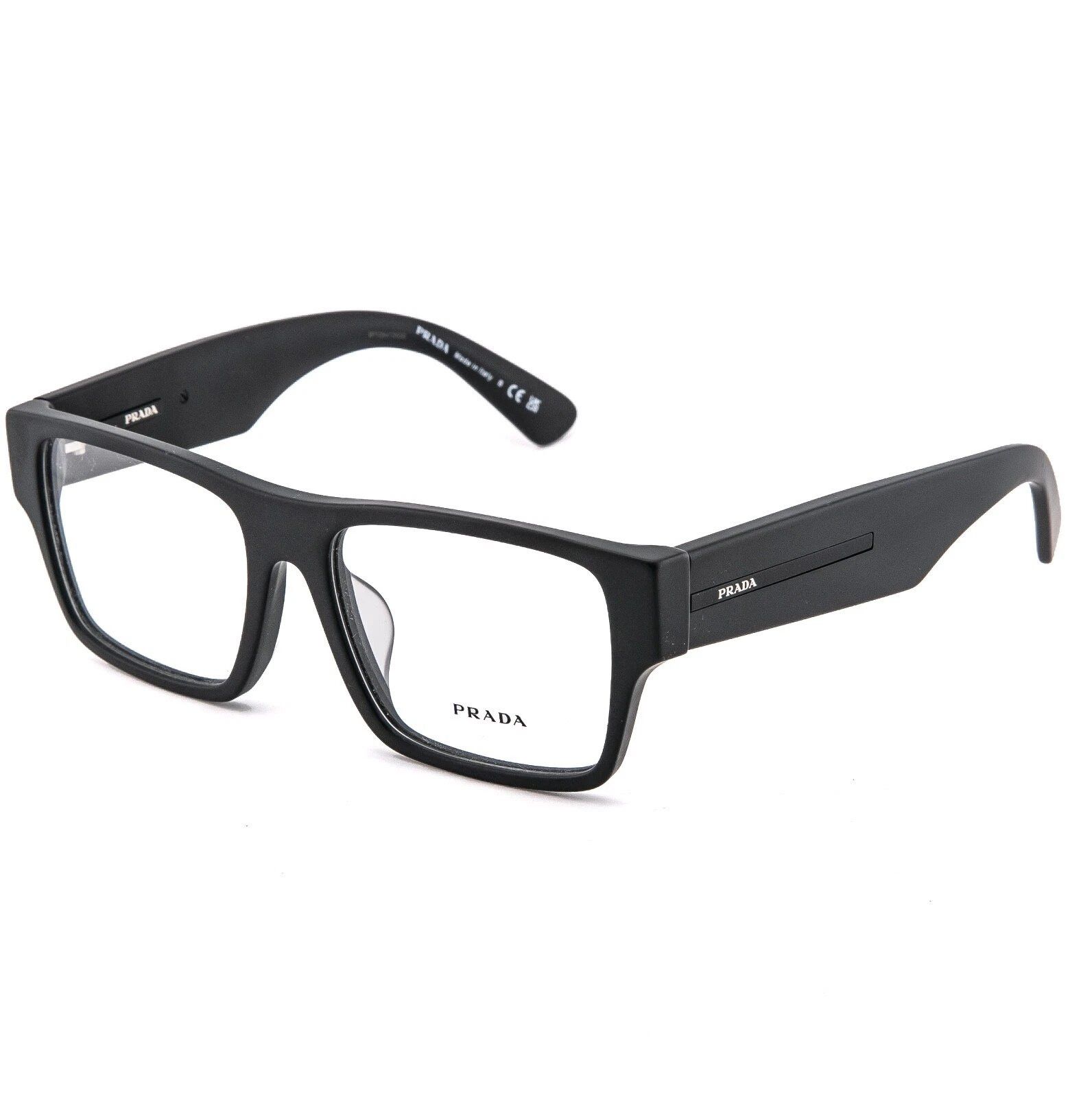 Prada PRADA SYMBOLE PRA08V Matte Black Logo Bold Eyeglass A08V A08 Size ONE SIZE - 2 Thumbnail