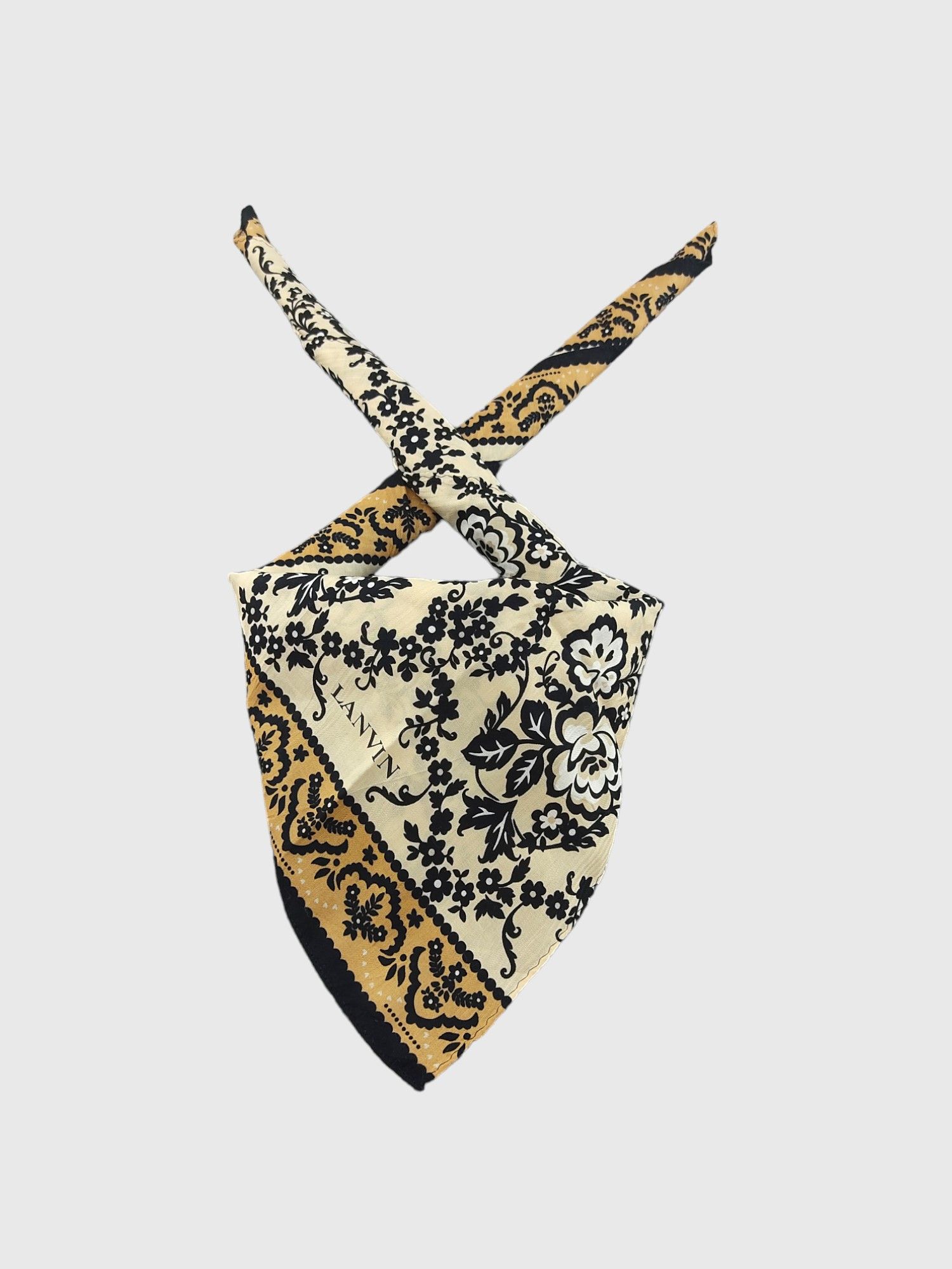 Lanvin Vintage Lanvin Handkerchief Neckerchief Bandana H017D Size ONE SIZE - 2 Thumbnail
