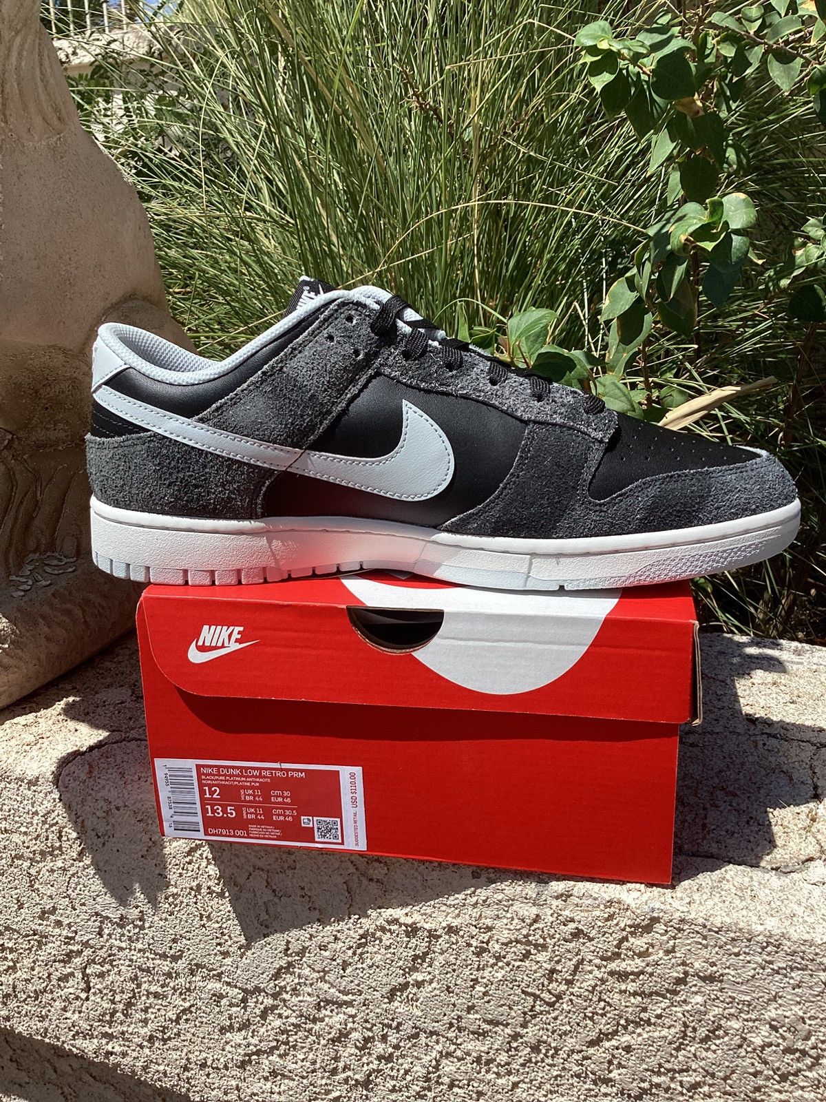 Nike Nike Dunk Low Retro PRM Animal Pack Zebra DH7913 001 Size 12 Size US 12 / EU 45 - 2 Thumbnail