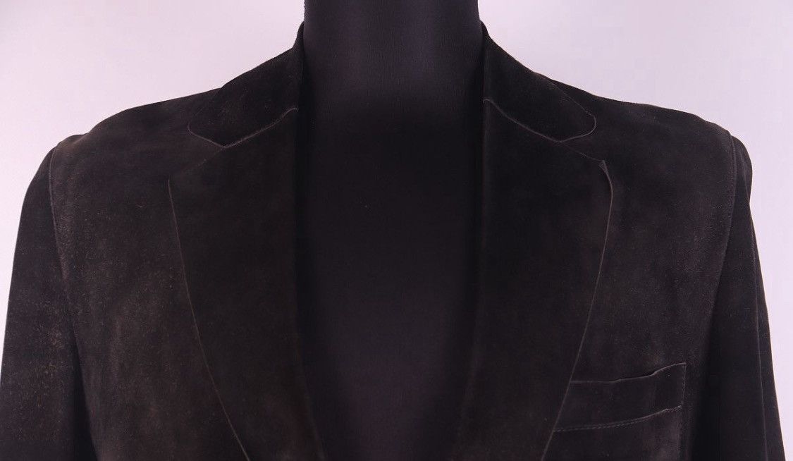 Gucci Gucci by Tom Ford Suede Leather Blazer Jacket Size US L / EU 52-54 / 3 - 2 Thumbnail
