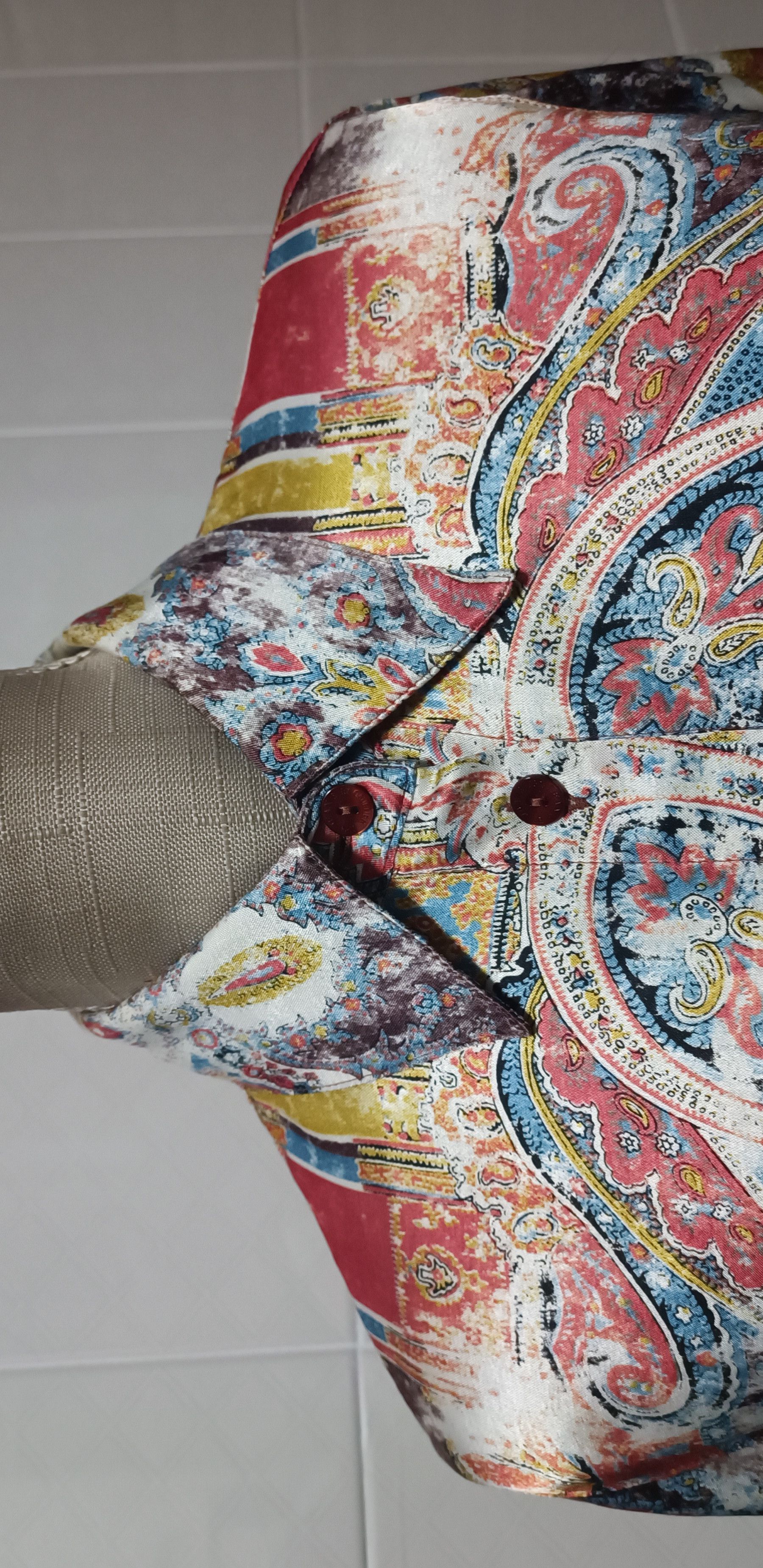 Jean Paul Gaultier Multicolor satin fabric shirt Size L / US 10 / IT 46 - 6 Thumbnail